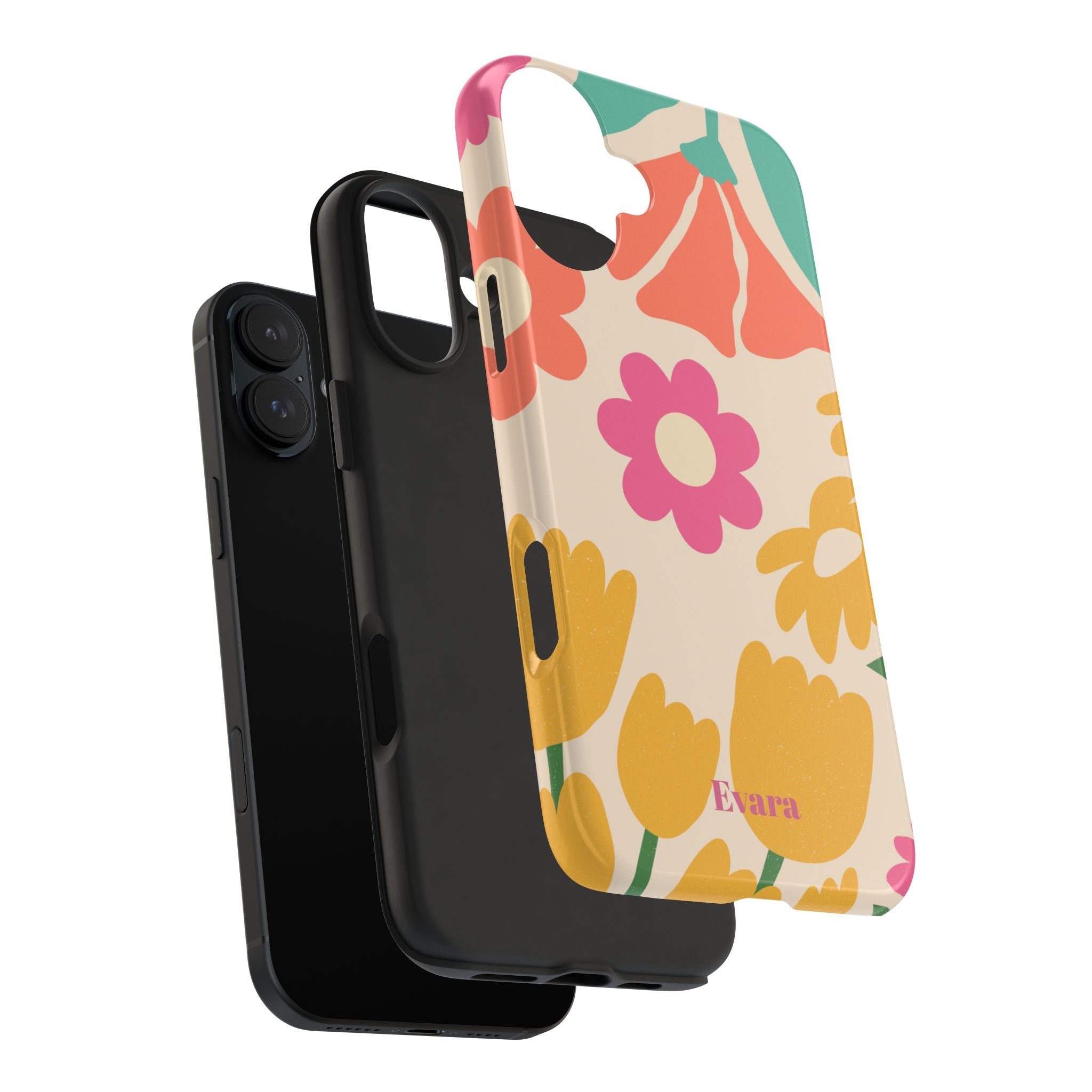 Yellow & Pink Vintage Flowers Phone Case