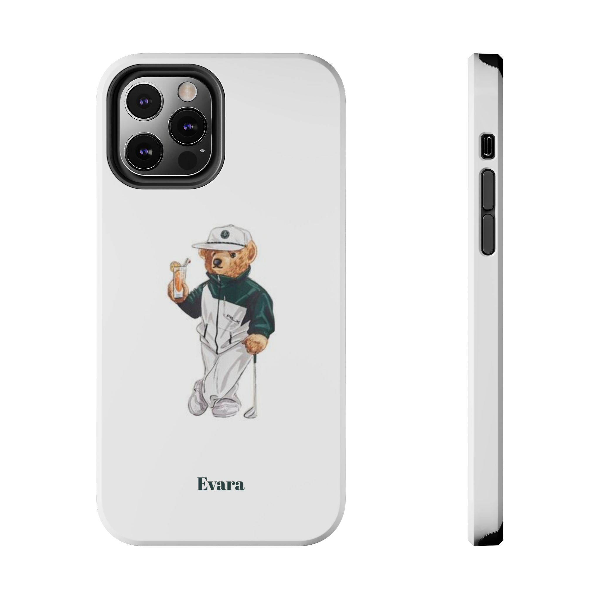 Tough Phone Case — Personalized Golf Bear Design