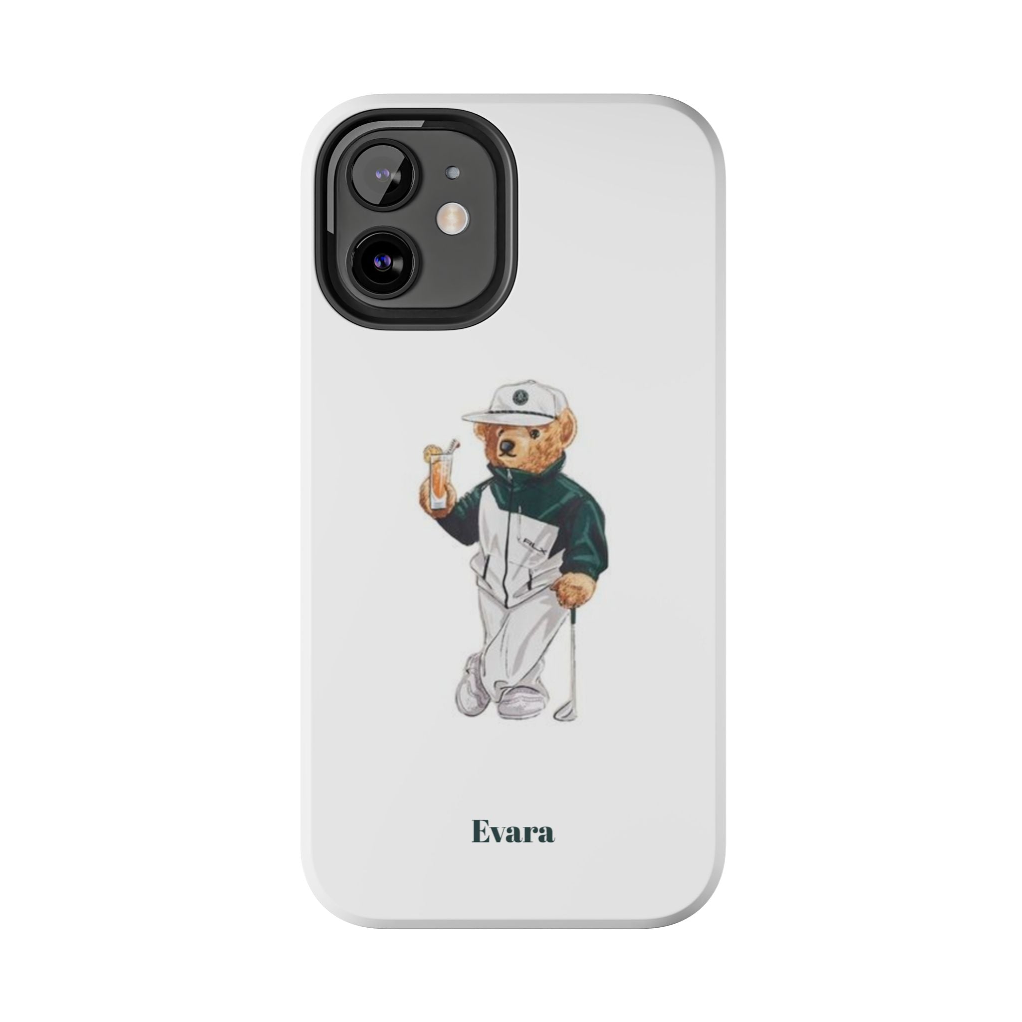 Tough Phone Case — Personalized Golf Bear Design
