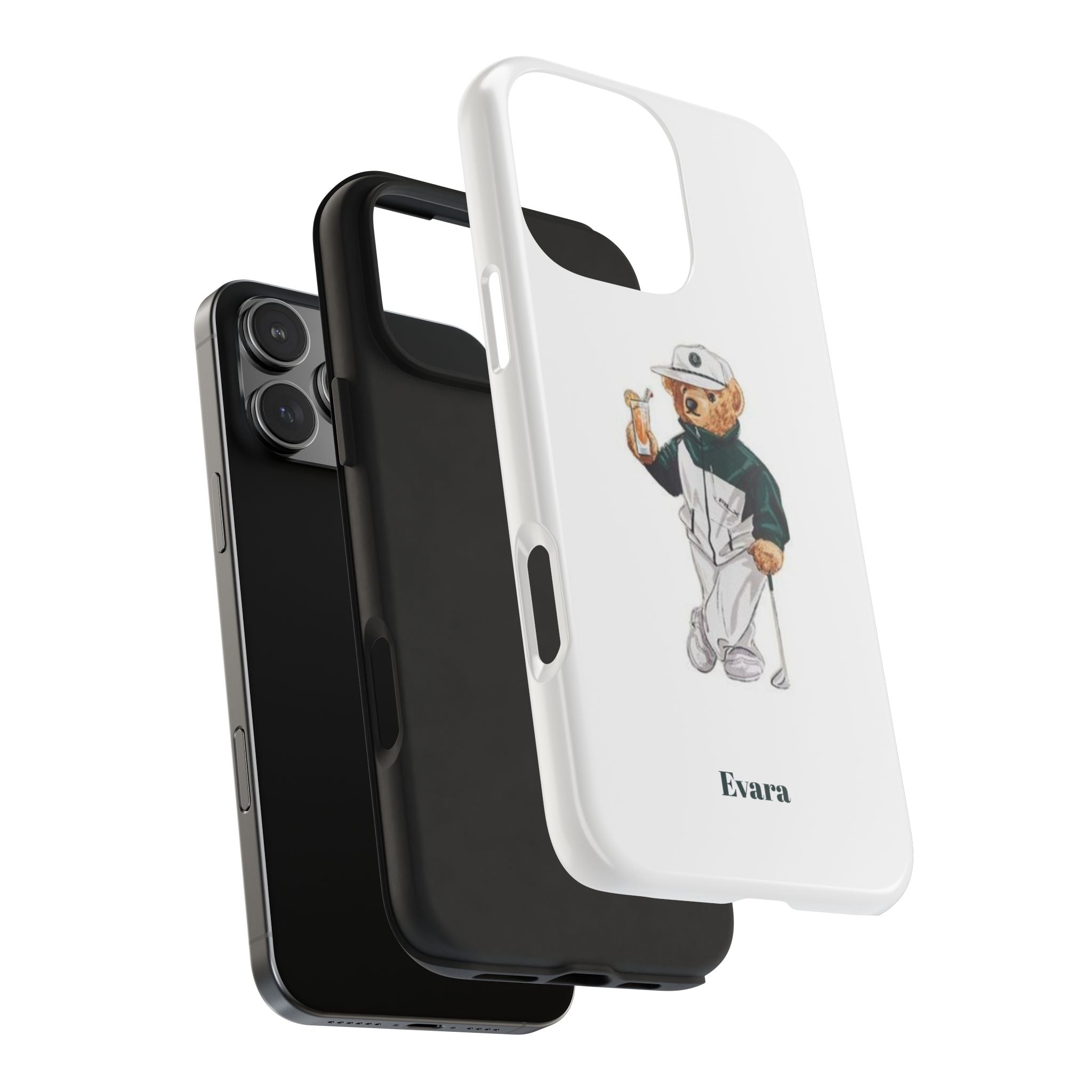 Tough Phone Case — Personalized Golf Bear Design