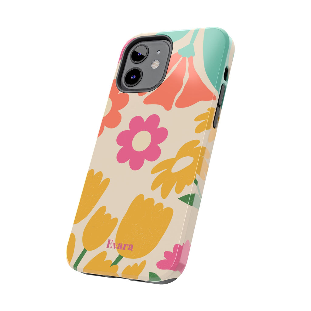Yellow & Pink Vintage Flowers Phone Case