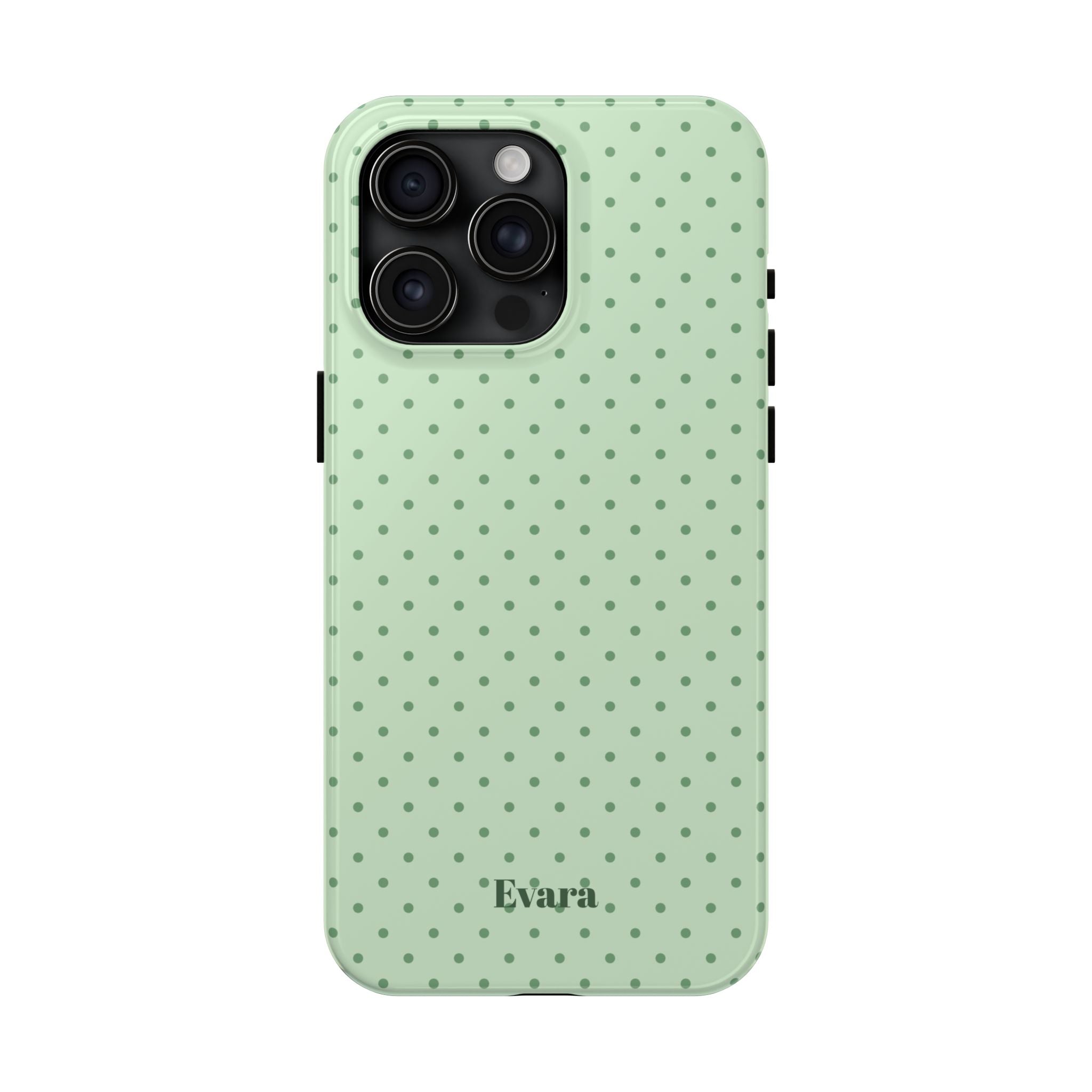 Mint Polka Dot Tough Phone Case — Protective Stylish Phone Cover