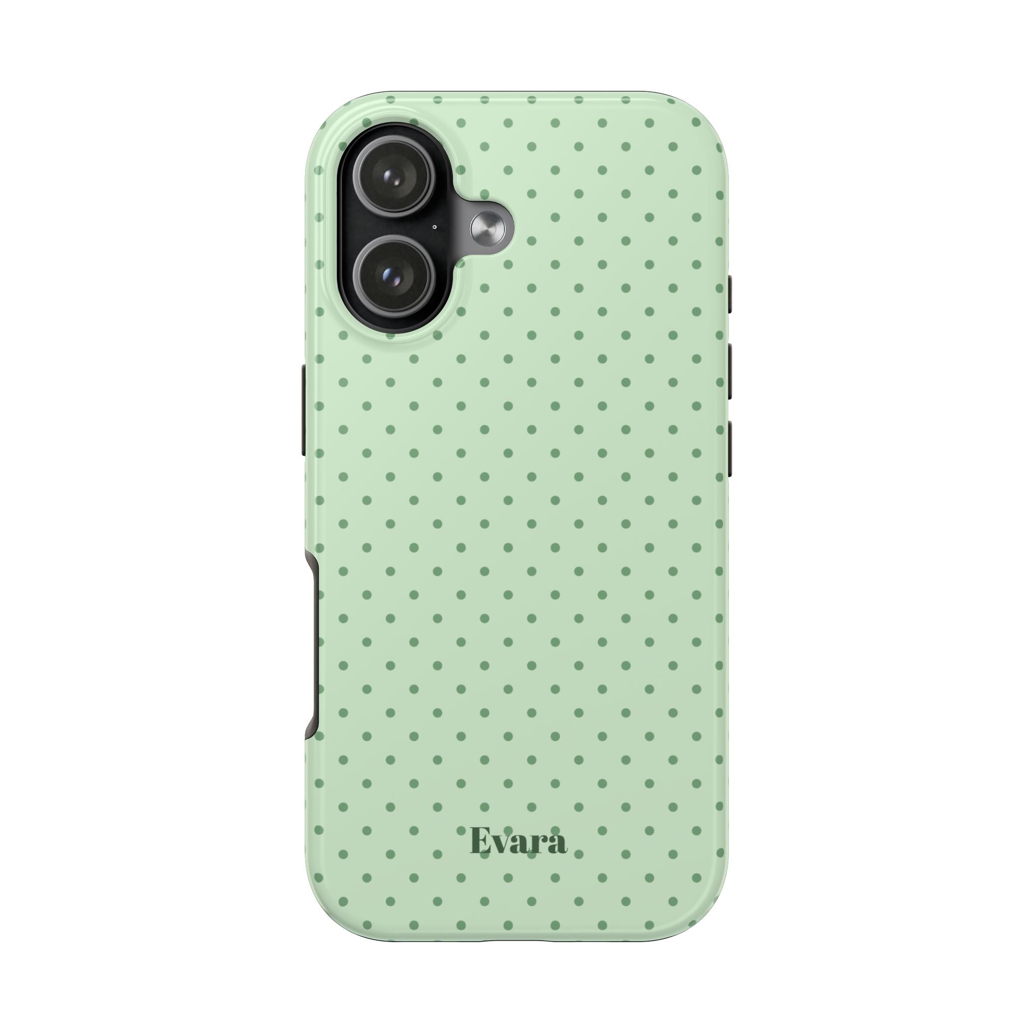 Mint Polka Dot Tough Phone Case — Protective Stylish Phone Cover