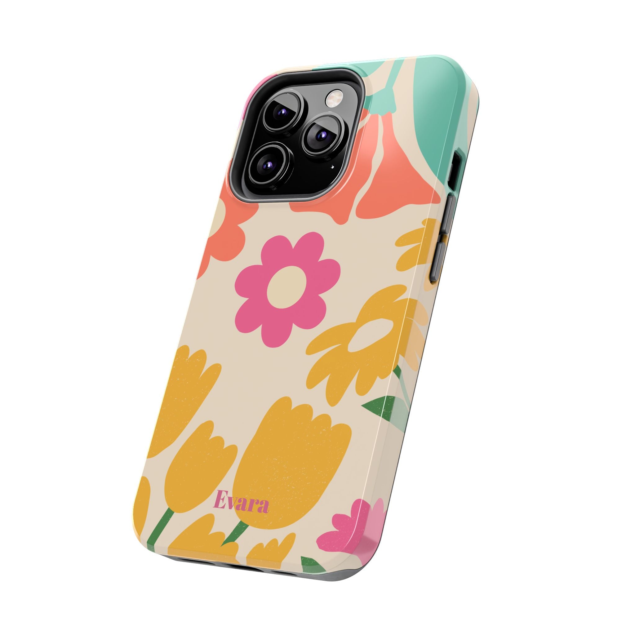 Yellow & Pink Vintage Flowers Phone Case