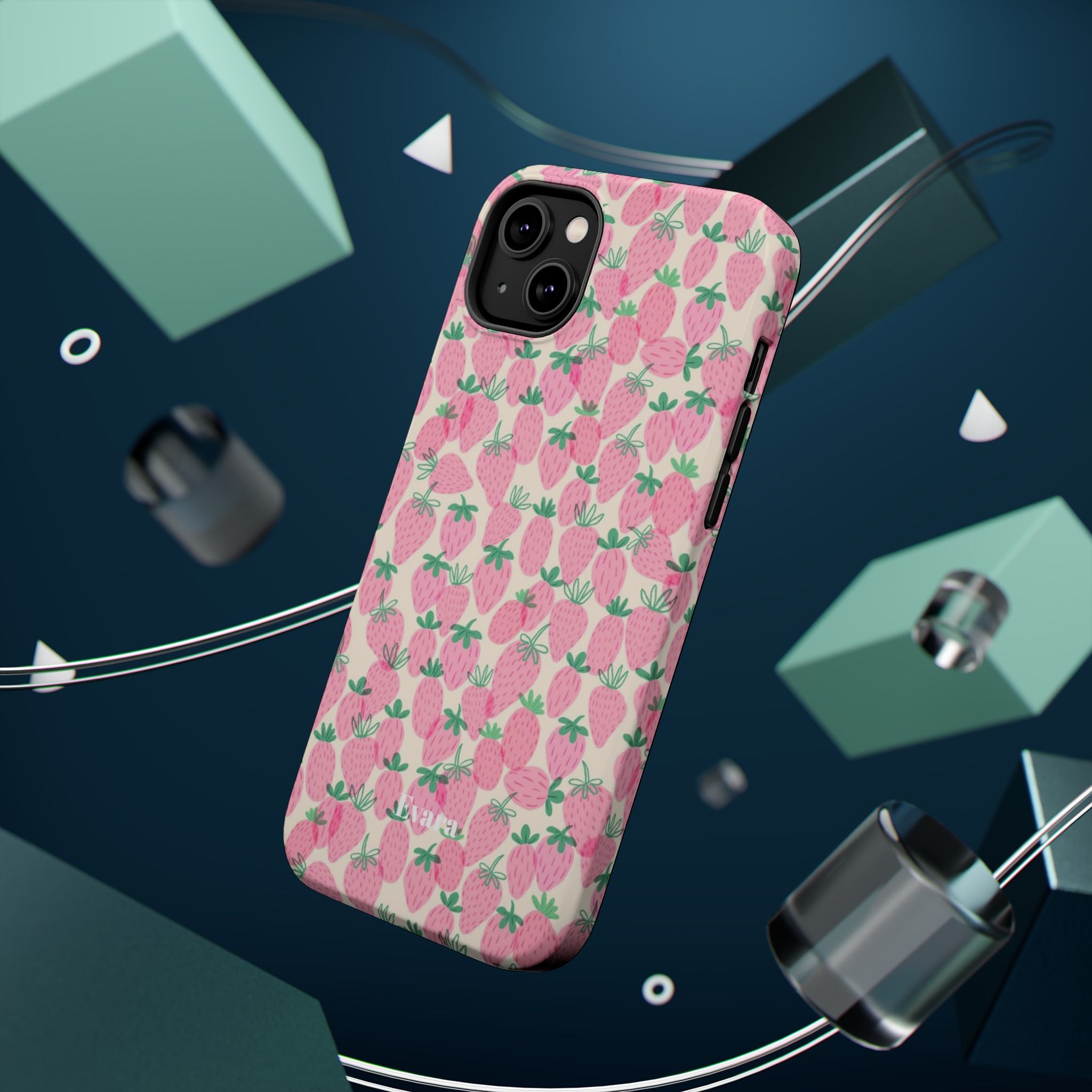 Pink Strawberry Phone Case- Magsafe
