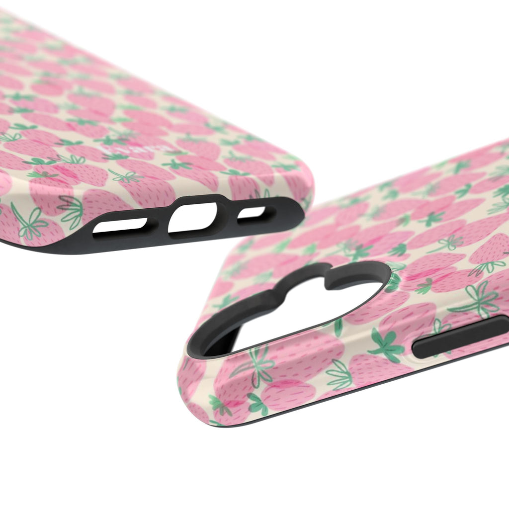 Pink Strawberry Phone Case- Magsafe