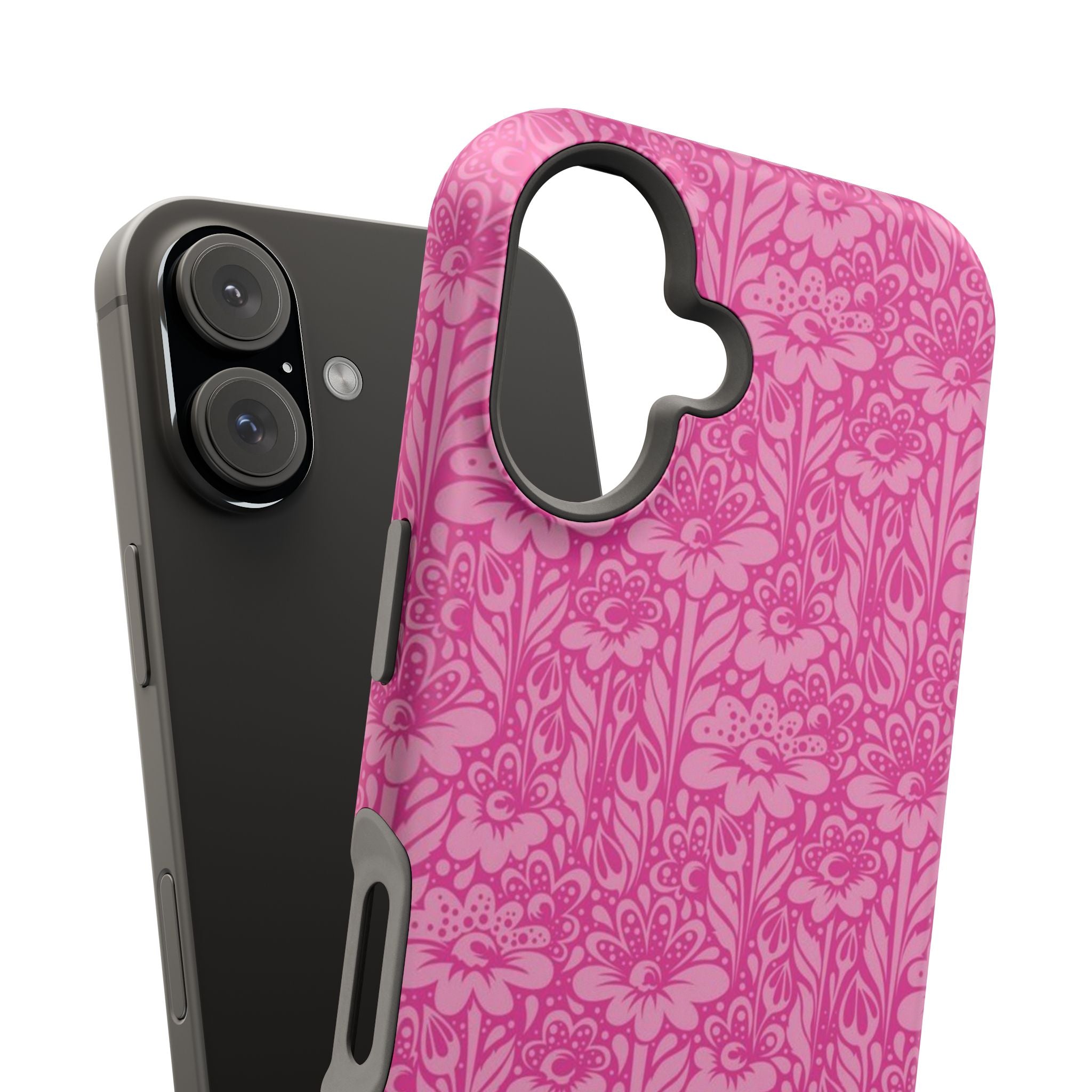 Pink Floral Phone Case- Magsafe