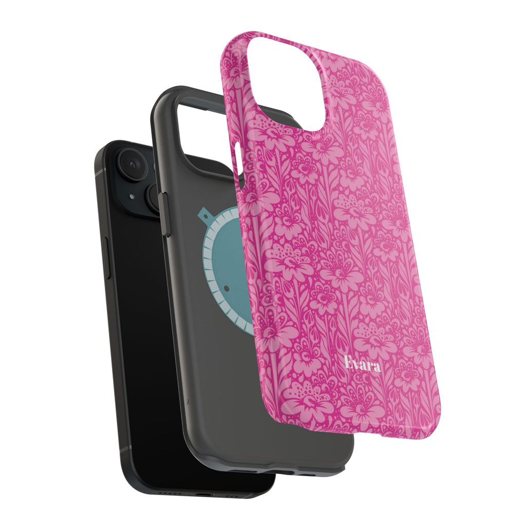 Pink Floral Phone Case- Magsafe