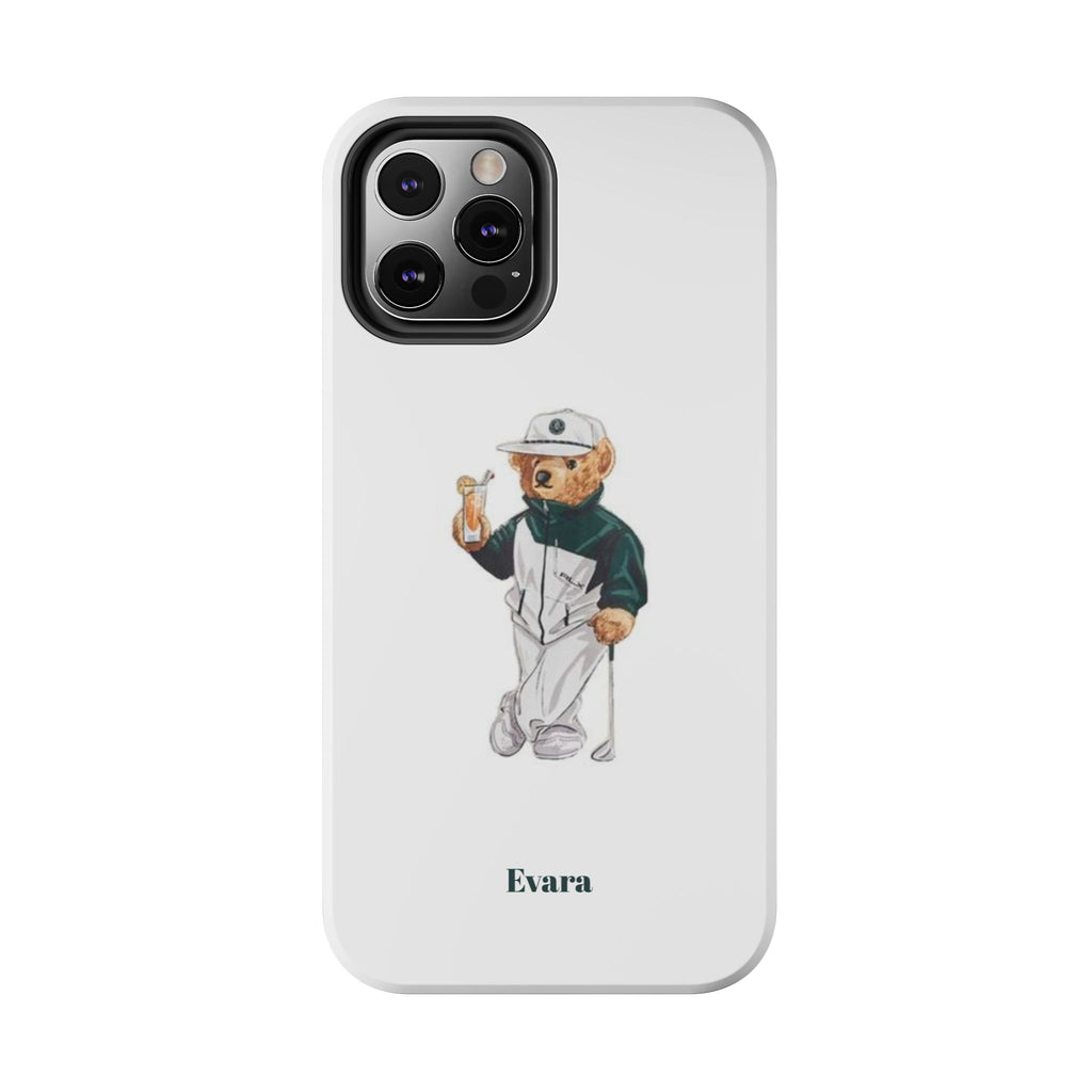 Tough Phone Case — Personalized Golf Bear Design