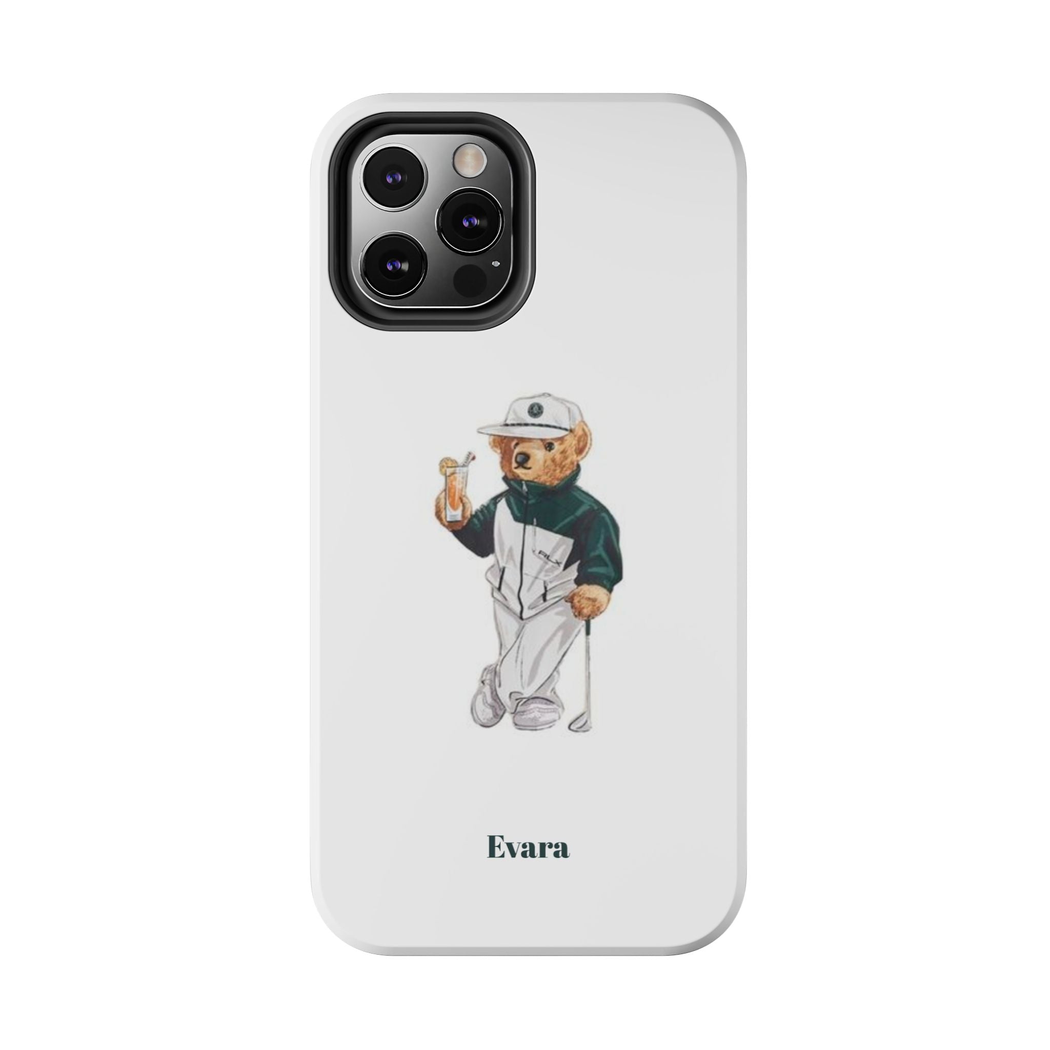 Tough Phone Case — Personalized Golf Bear Design