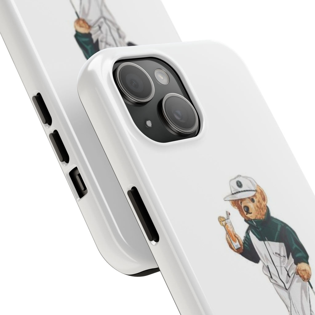 Tough Phone Case — Personalized Golf Bear Design