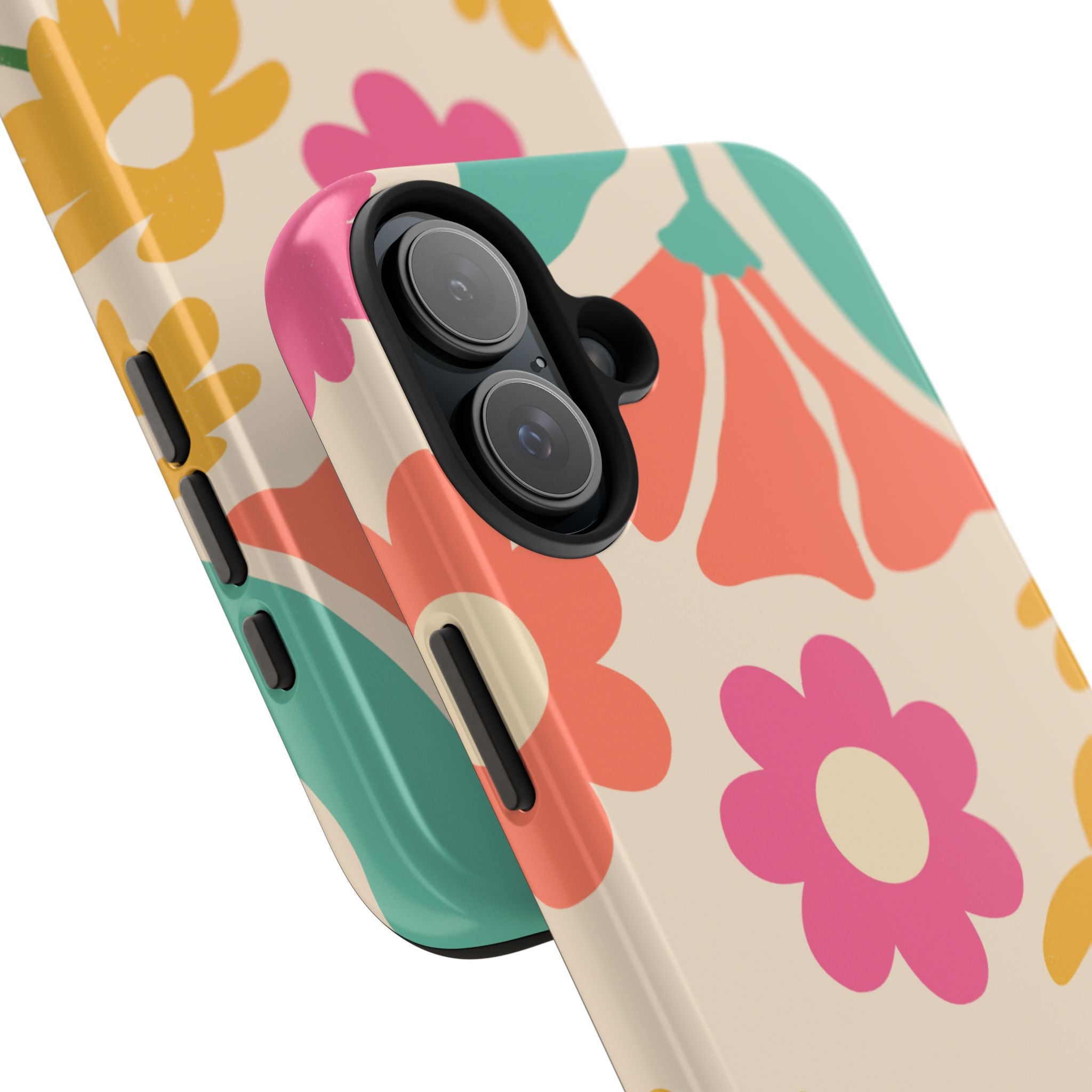 Yellow & Pink Vintage Flowers Phone Case