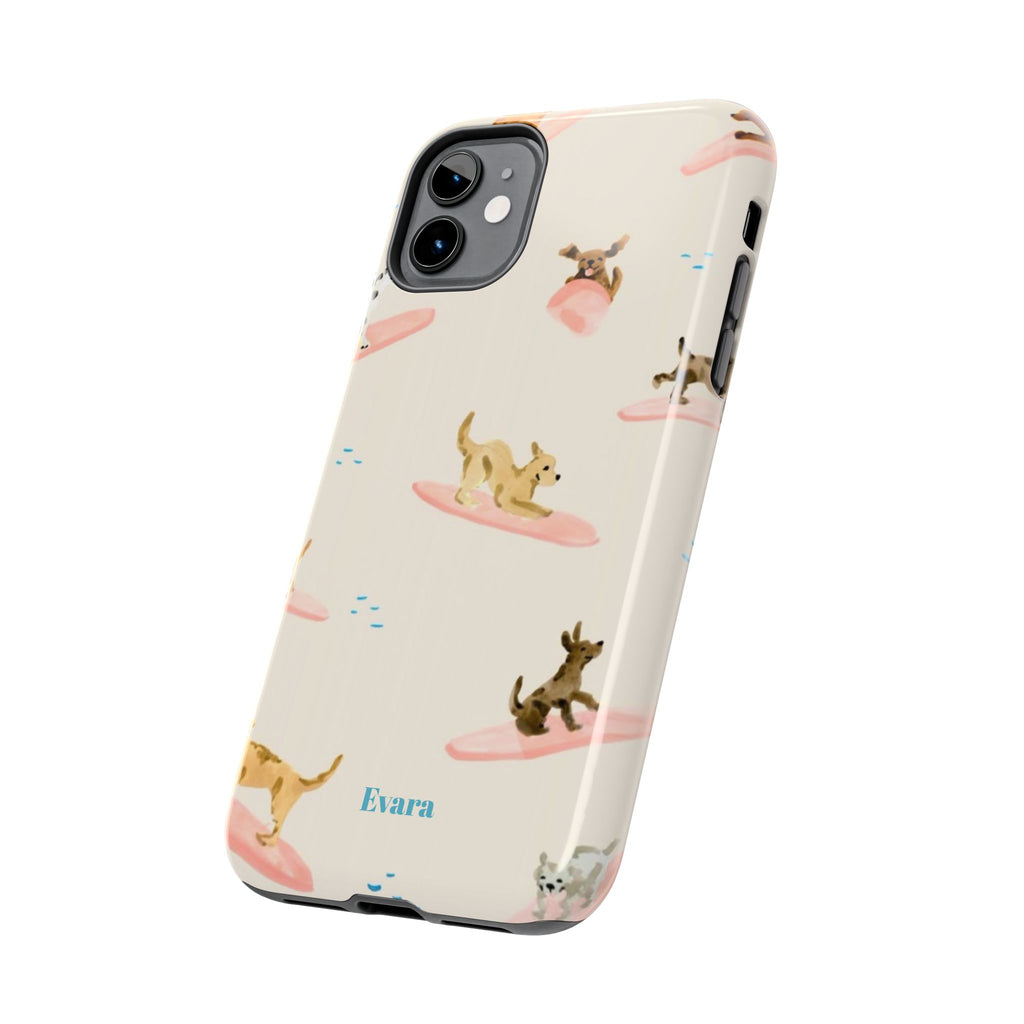 Surfing Dachshund's Phone case