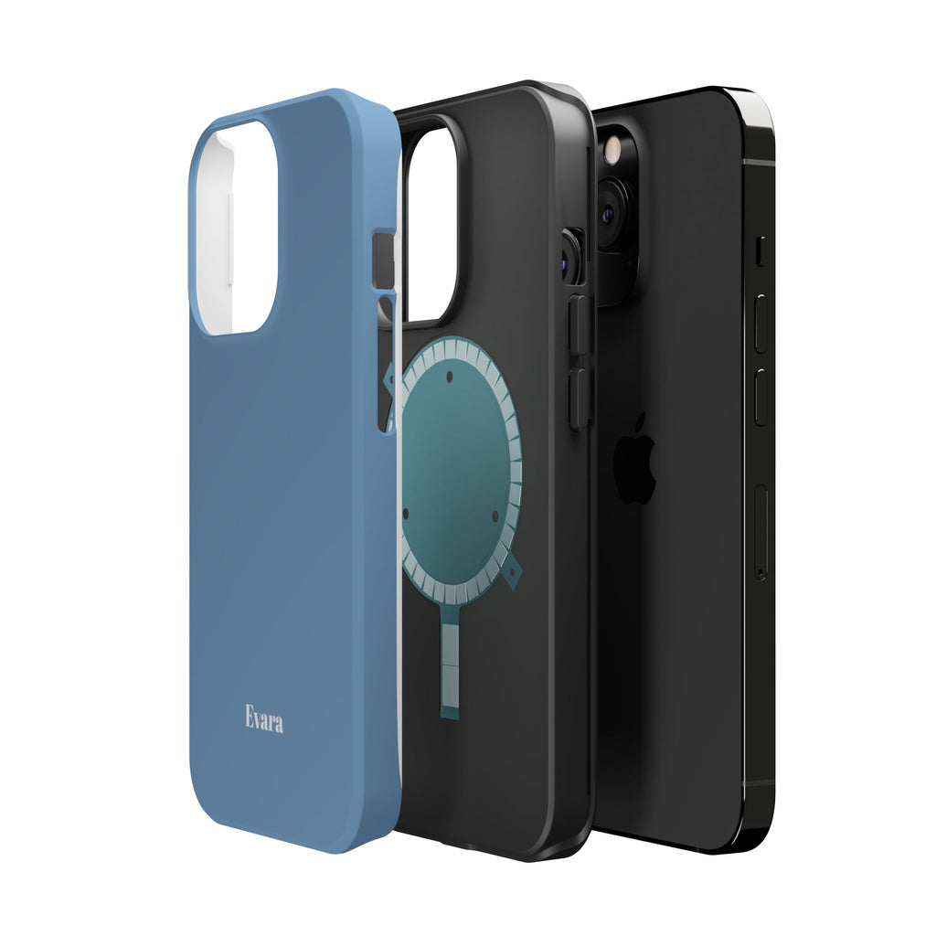 Blue Phone Case with Personalization- Magsafe