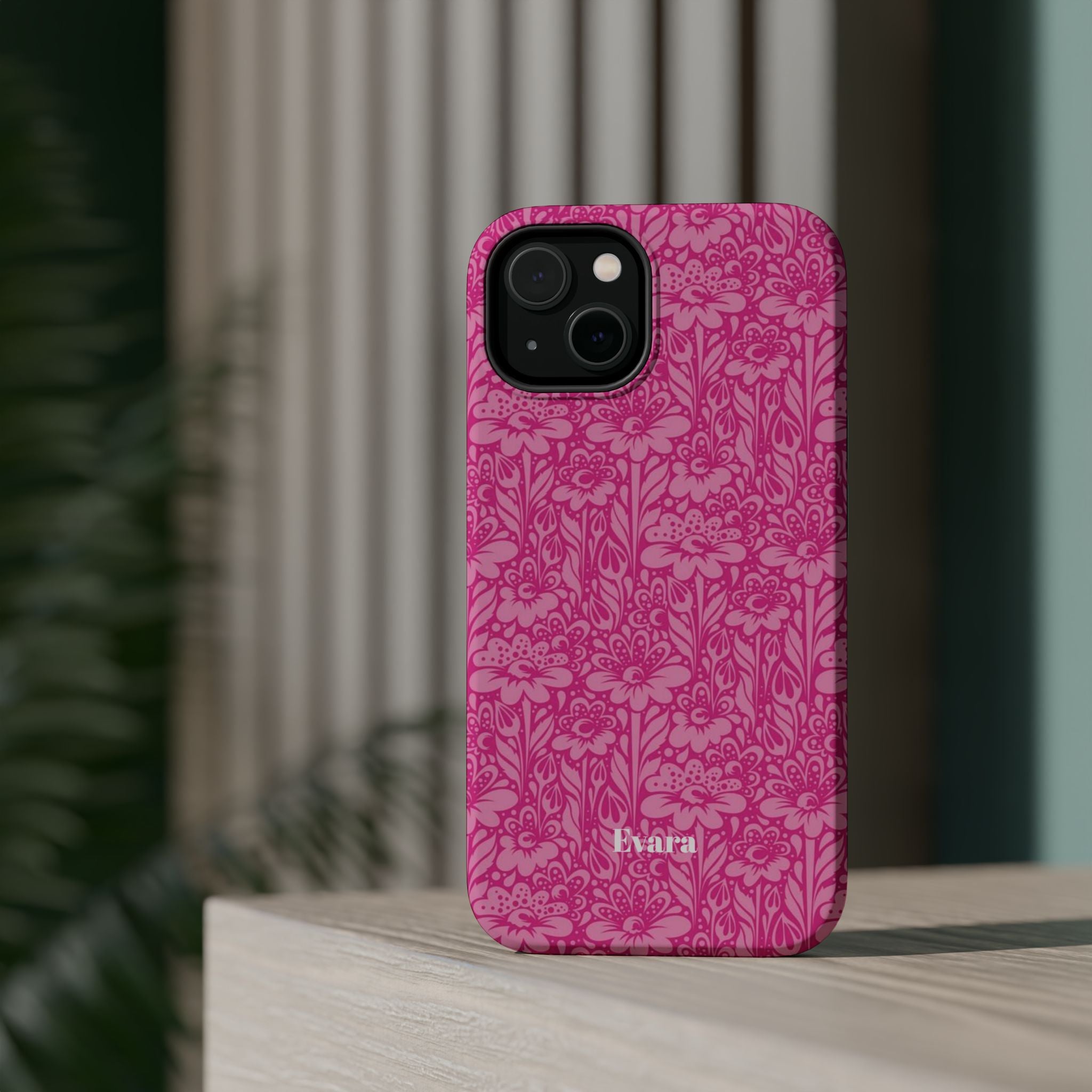Pink Floral Phone Case- Magsafe