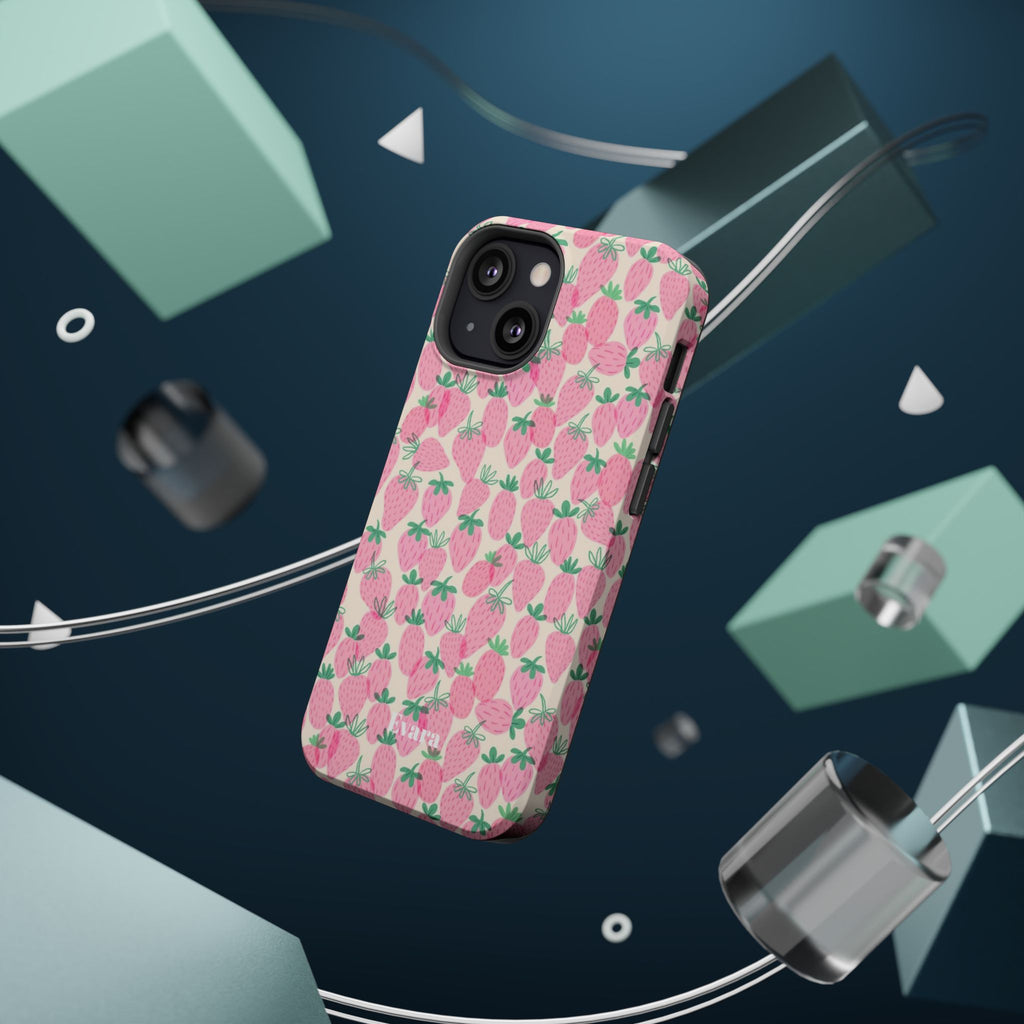 Pink Strawberry Phone Case- Magsafe