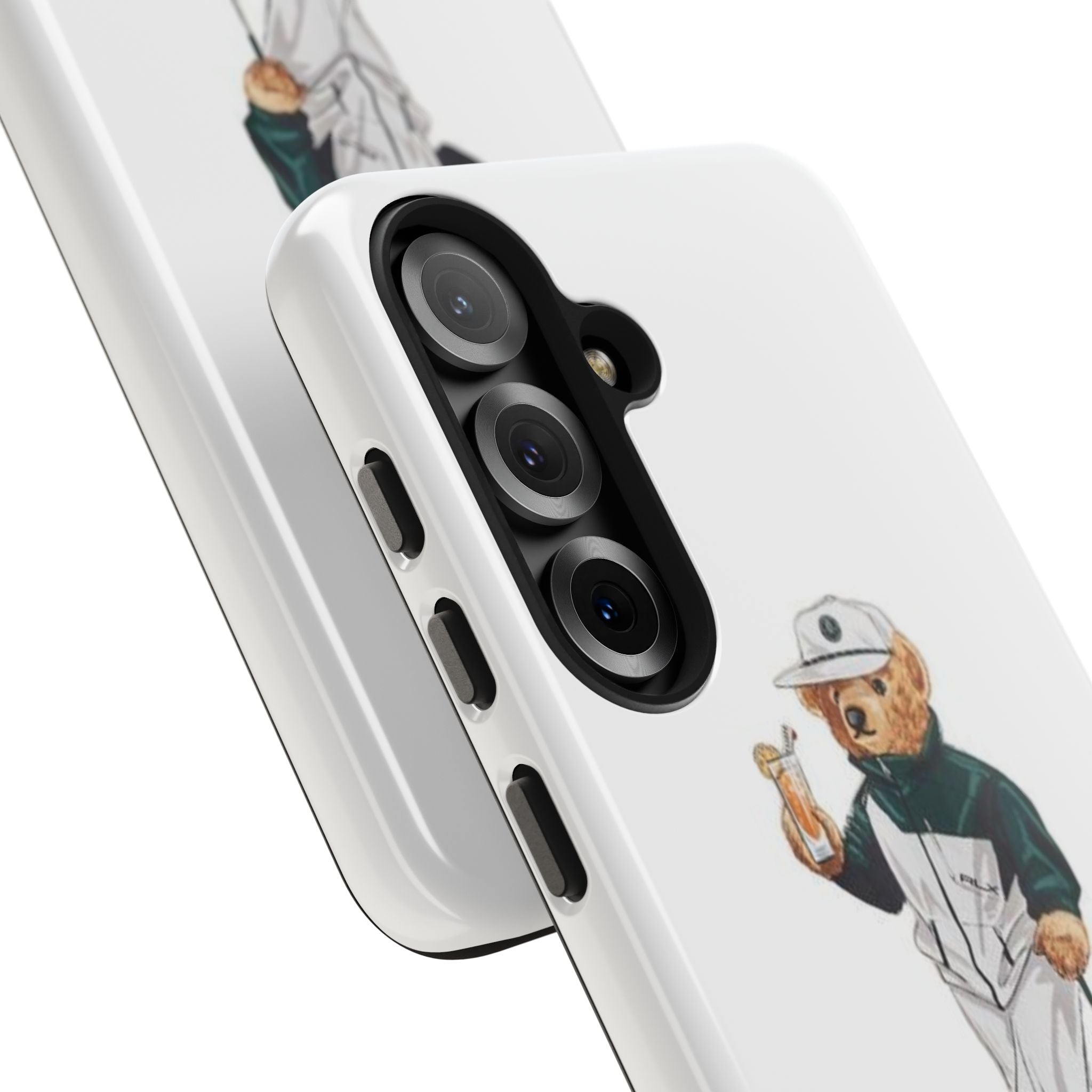 Tough Phone Case — Personalized Golf Bear Design