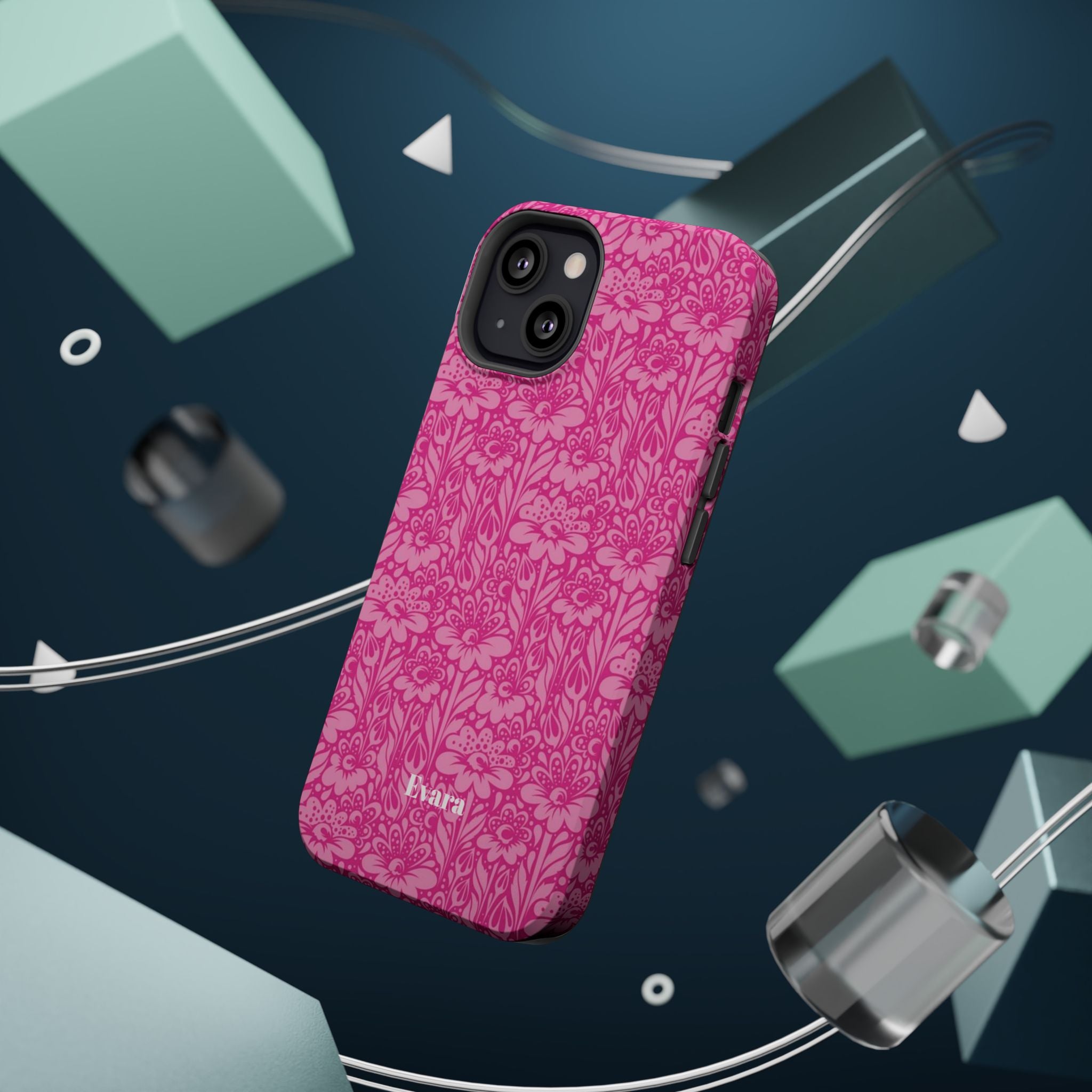 Pink Floral Phone Case- Magsafe