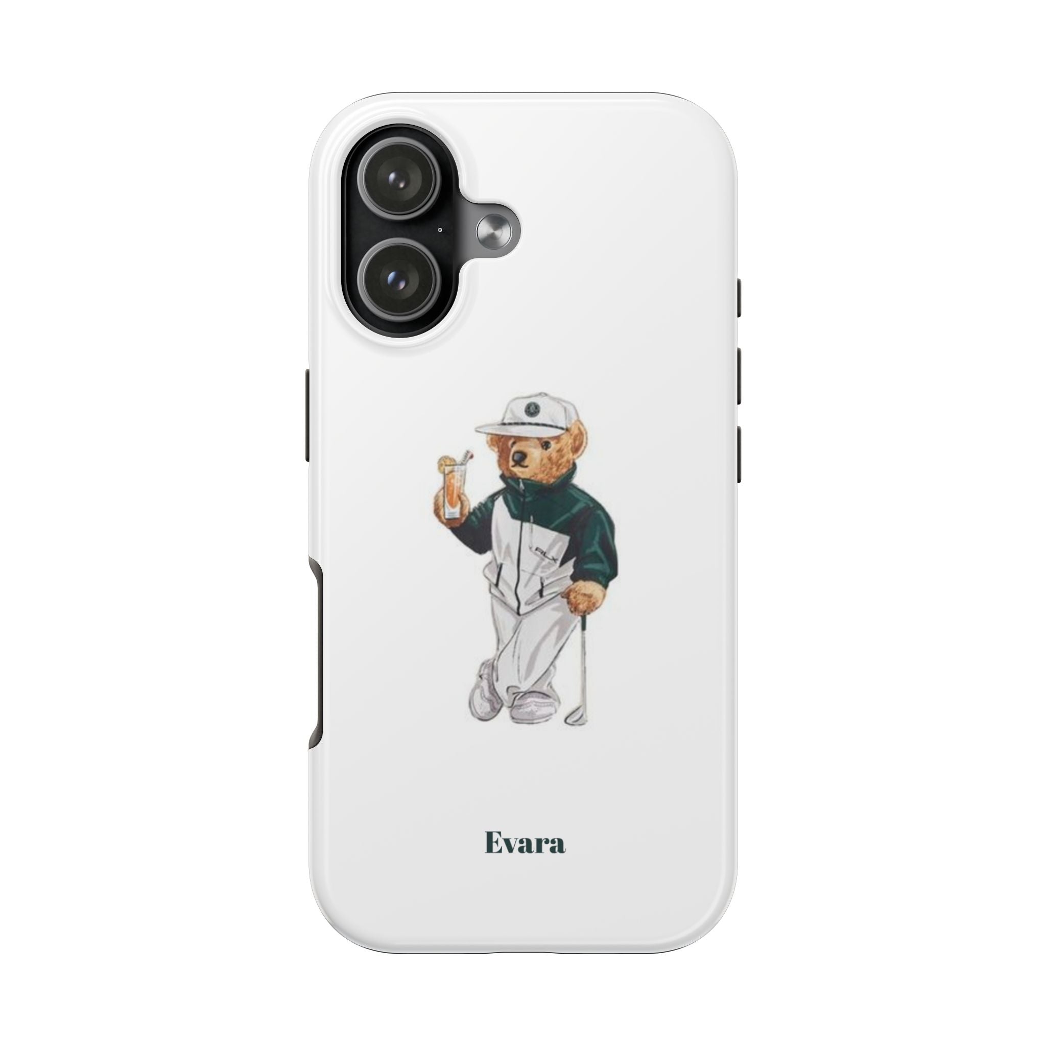Tough Phone Case — Personalized Golf Bear Design