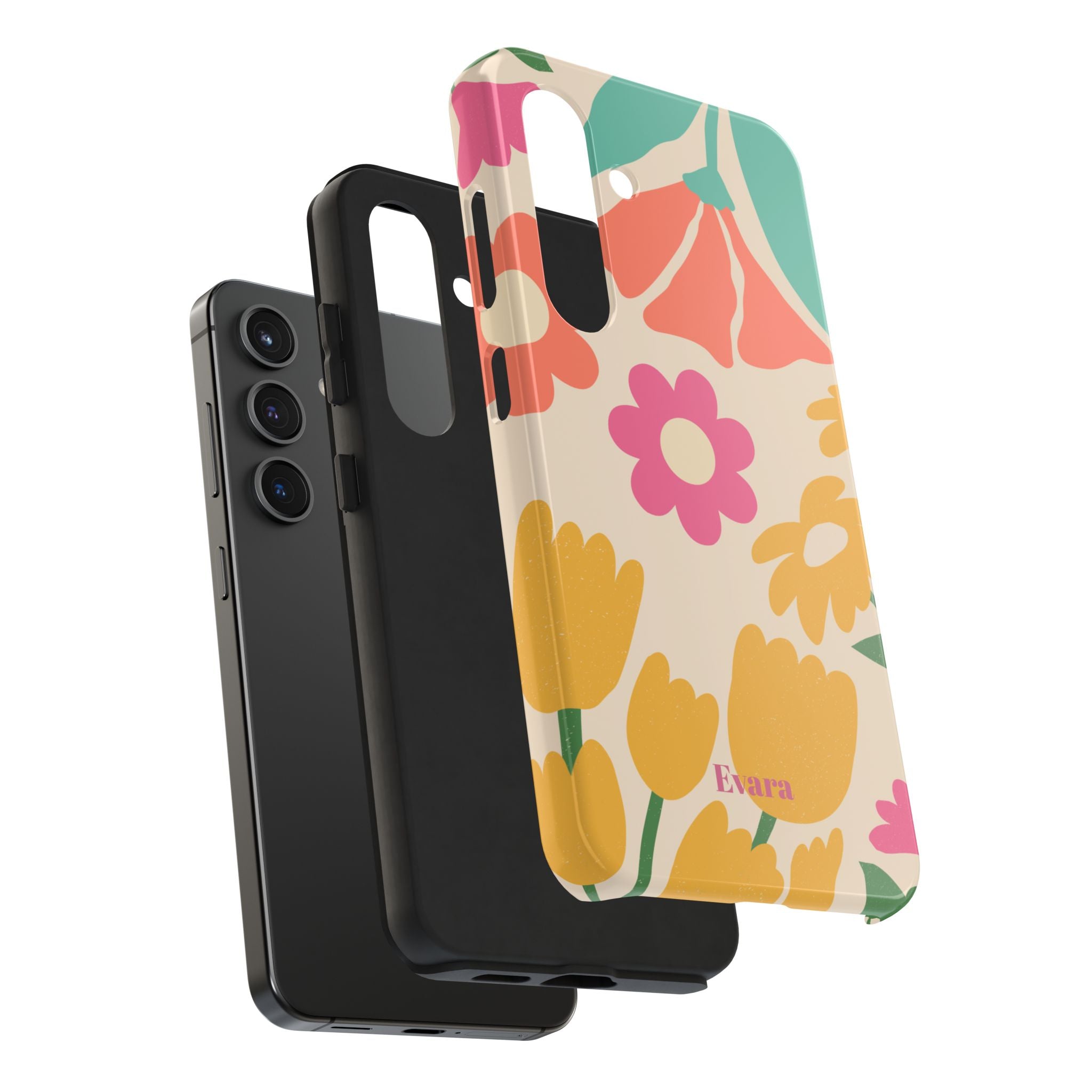 Yellow & Pink Vintage Flowers Phone Case