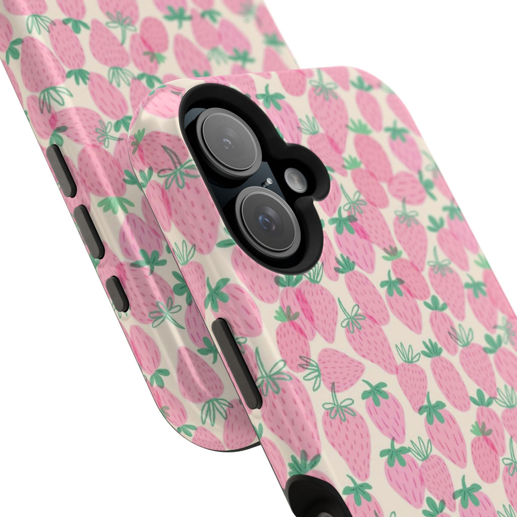 Pink Strawberry Phone Case- Magsafe
