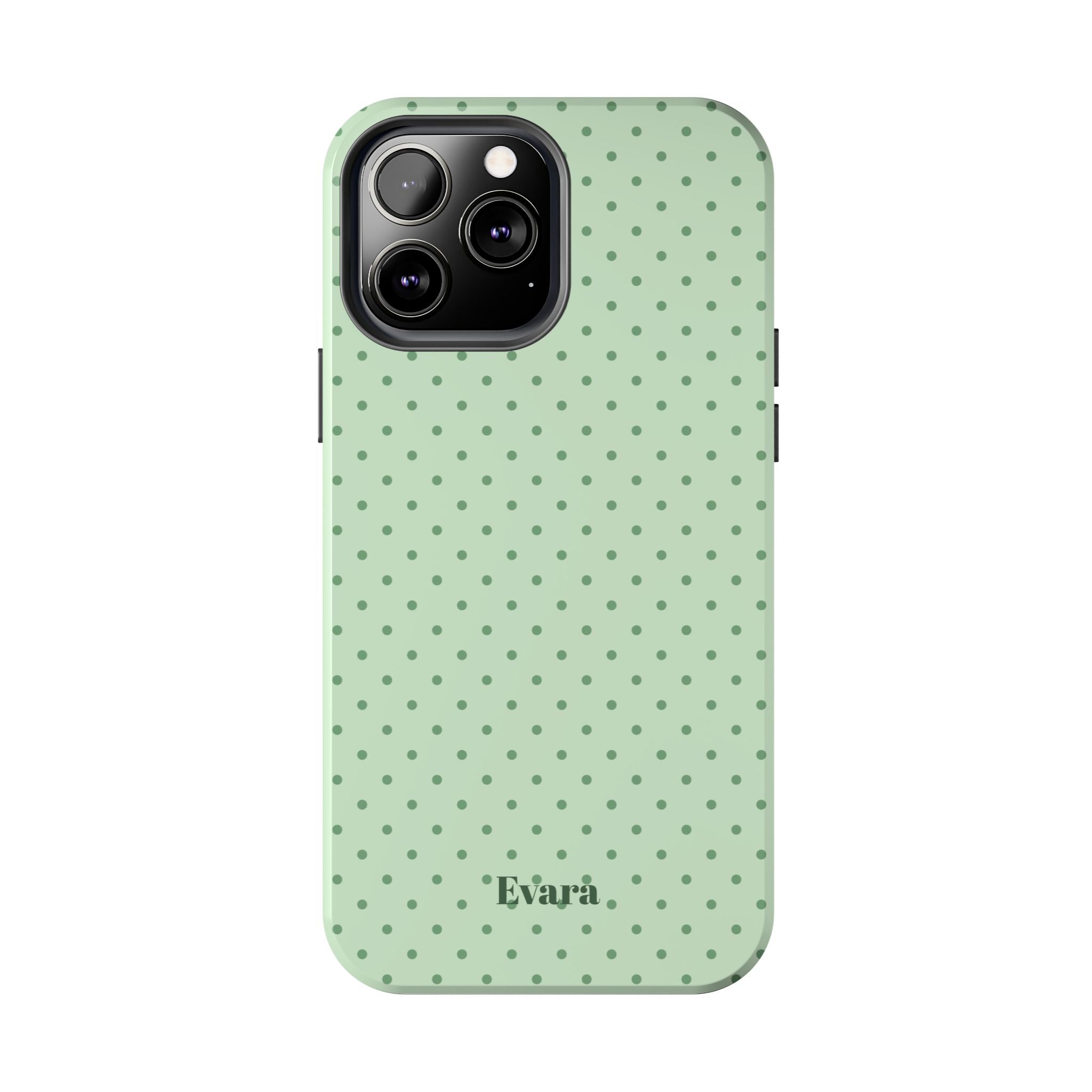 Mint Polka Dot Tough Phone Case — Protective Stylish Phone Cover