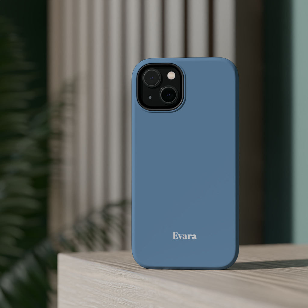 Blue Phone Case with Personalization- Magsafe