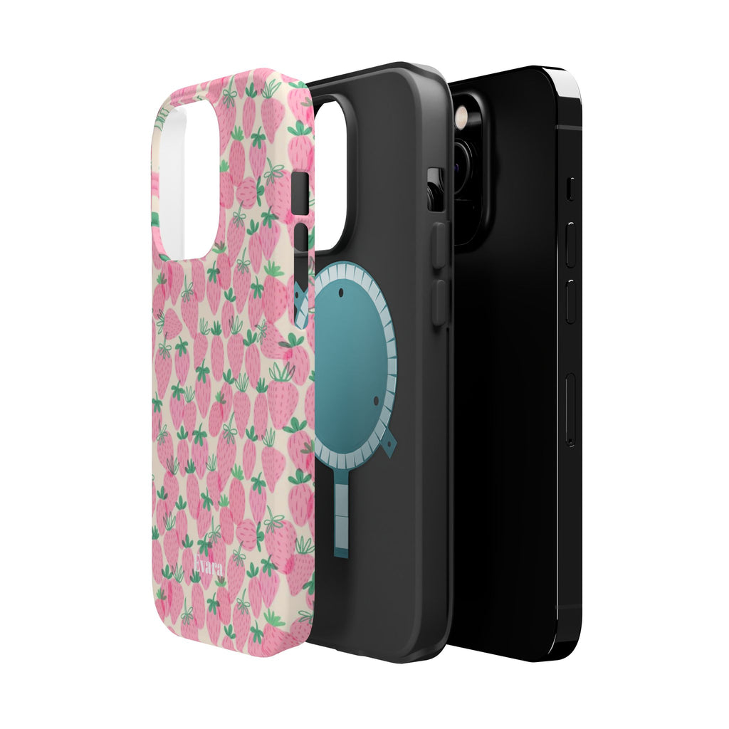 Pink Strawberry Phone Case- Magsafe