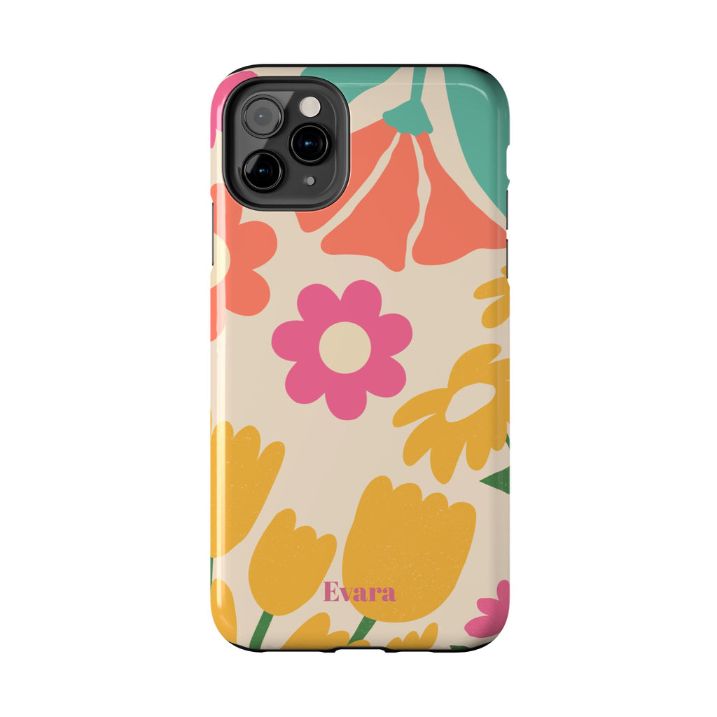 Yellow & Pink Vintage Flowers Phone Case