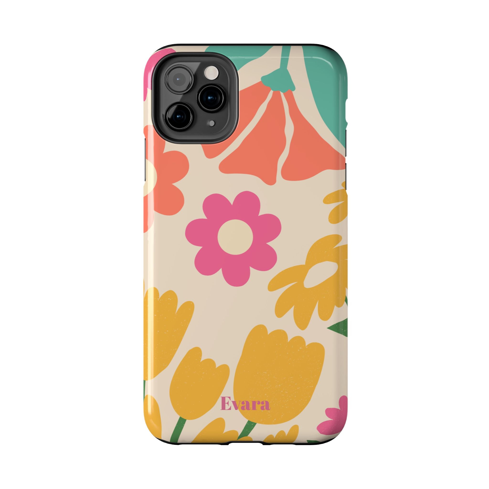 Yellow & Pink Vintage Flowers Phone Case
