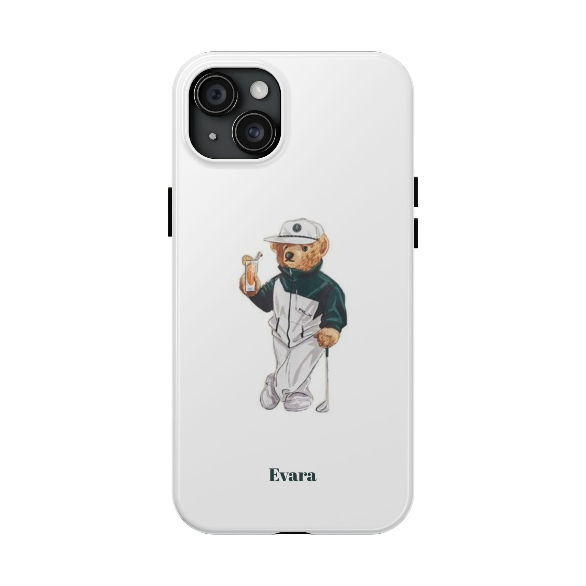 Tough Phone Case — Personalized Golf Bear Design