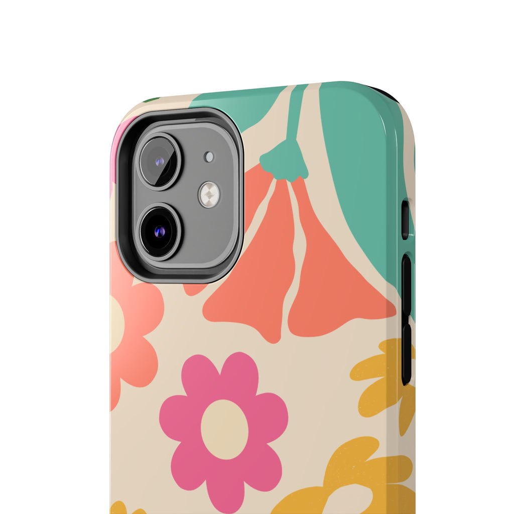 Yellow & Pink Vintage Flowers Phone Case