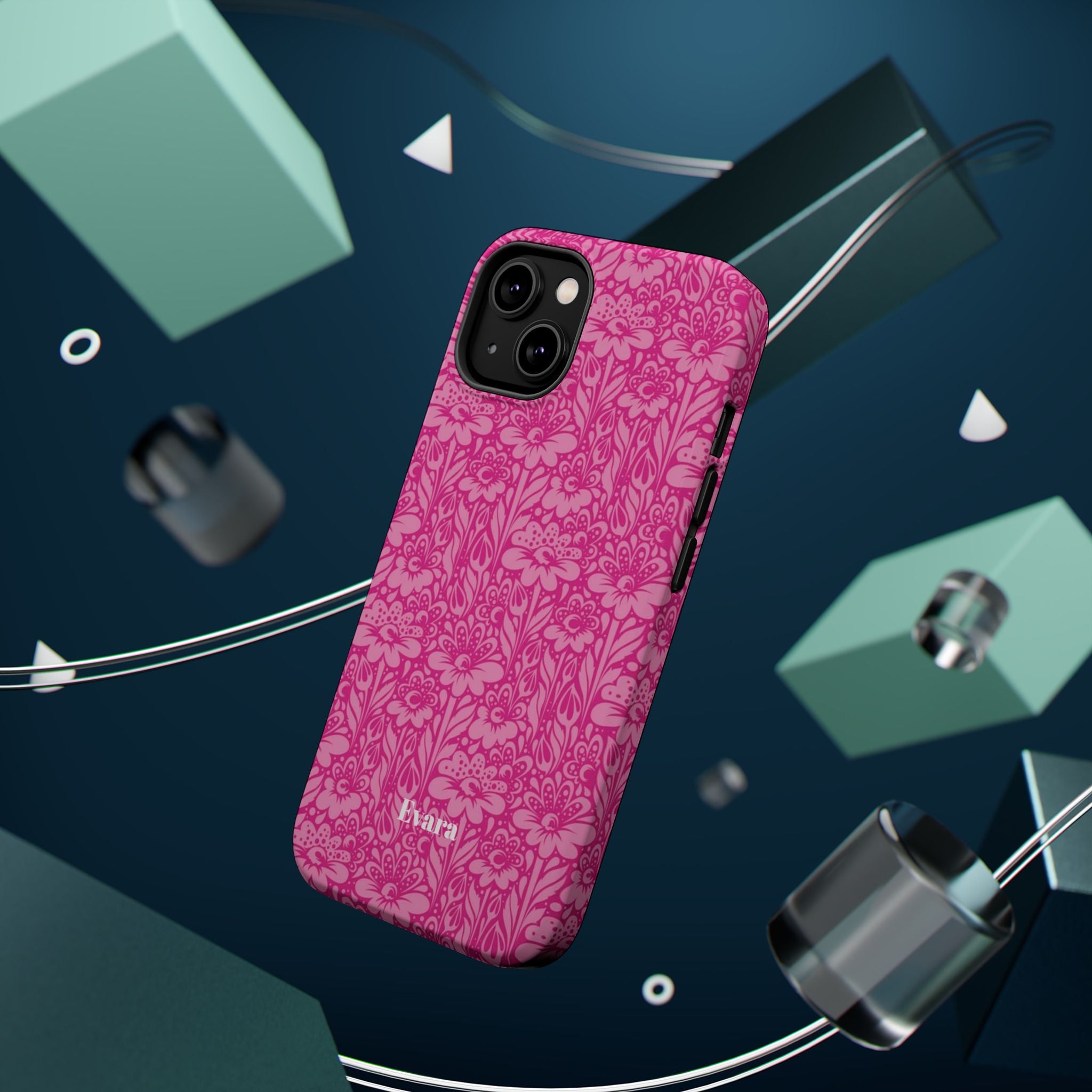Pink Floral Phone Case- Magsafe