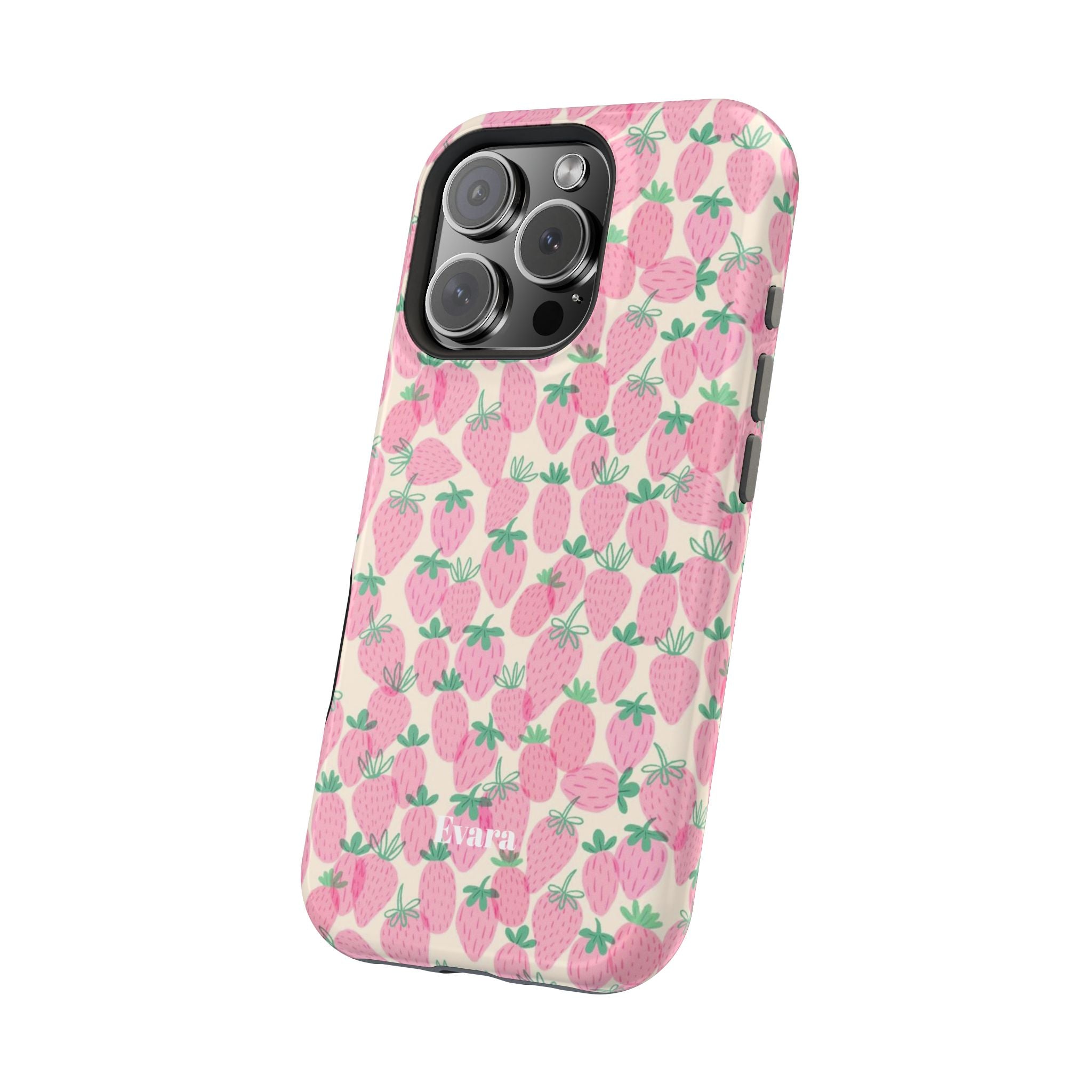 Pink Strawberry Phone Case- Magsafe