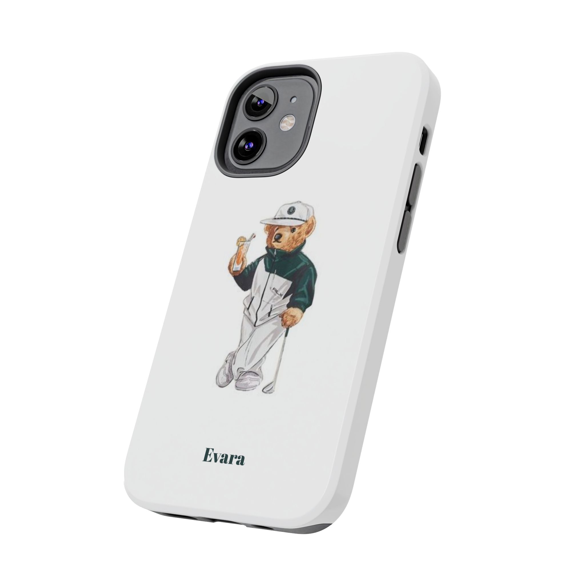 Tough Phone Case — Personalized Golf Bear Design