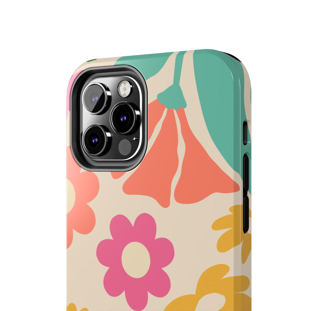 Yellow & Pink Vintage Flowers Phone Case