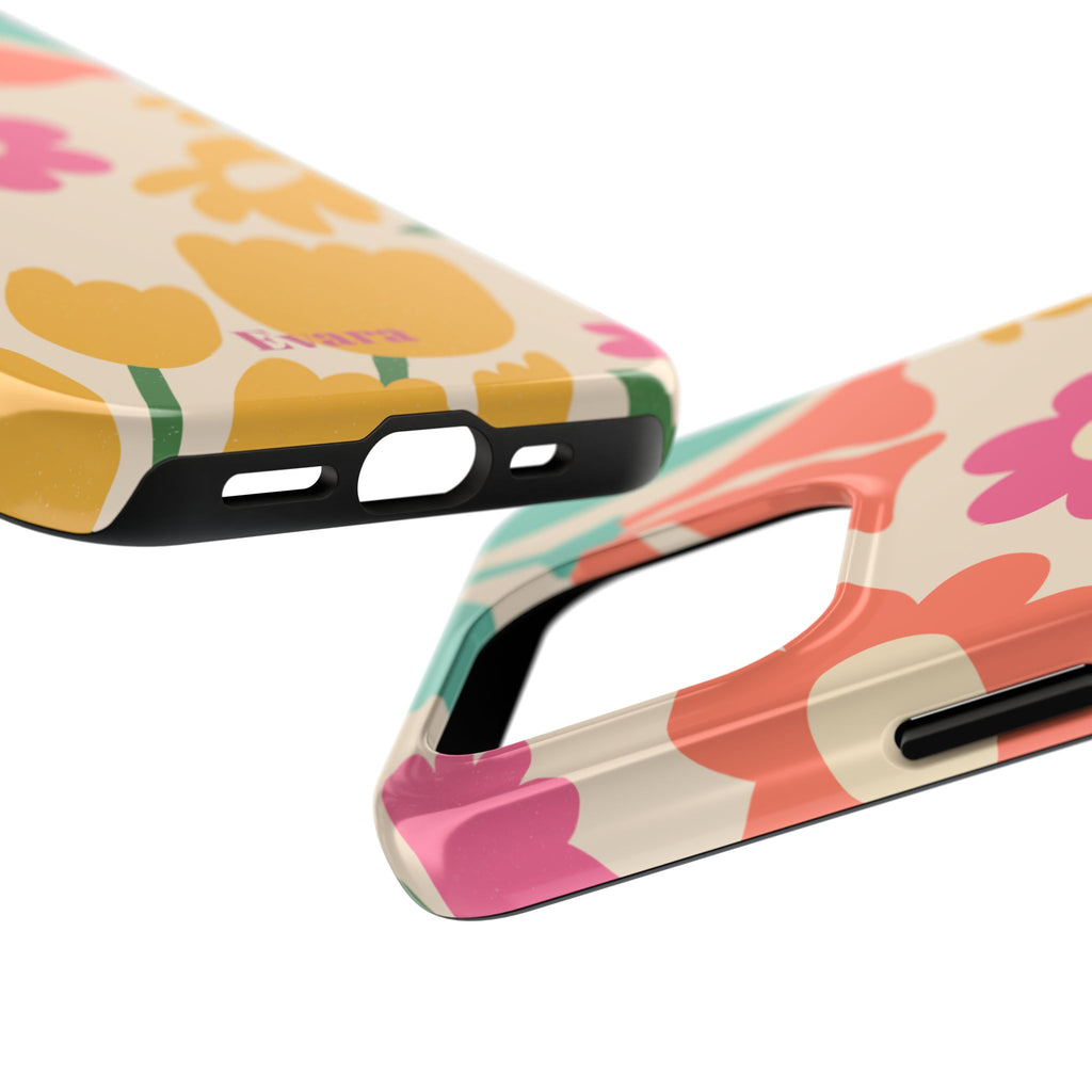 Yellow & Pink Vintage Flowers Phone Case