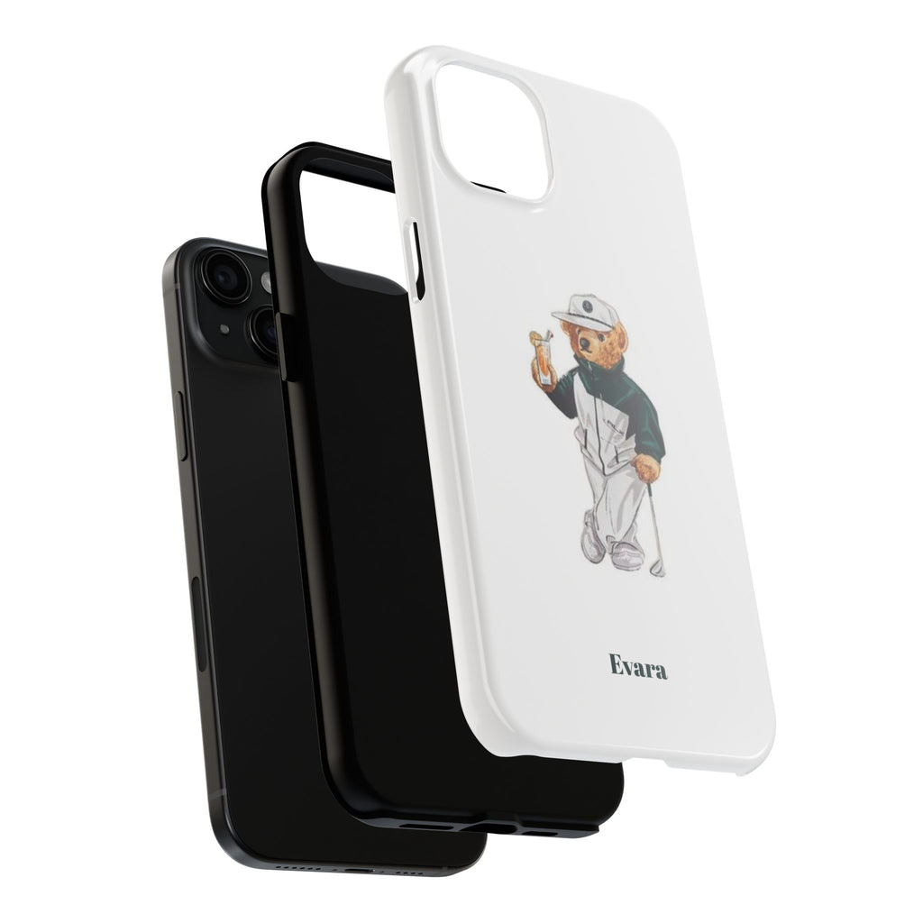 Tough Phone Case — Personalized Golf Bear Design