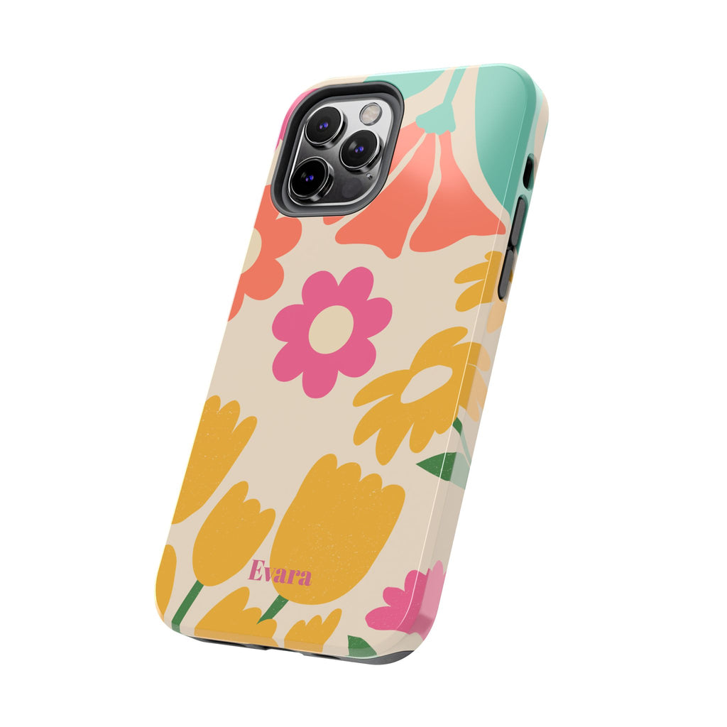 Yellow & Pink Vintage Flowers Phone Case