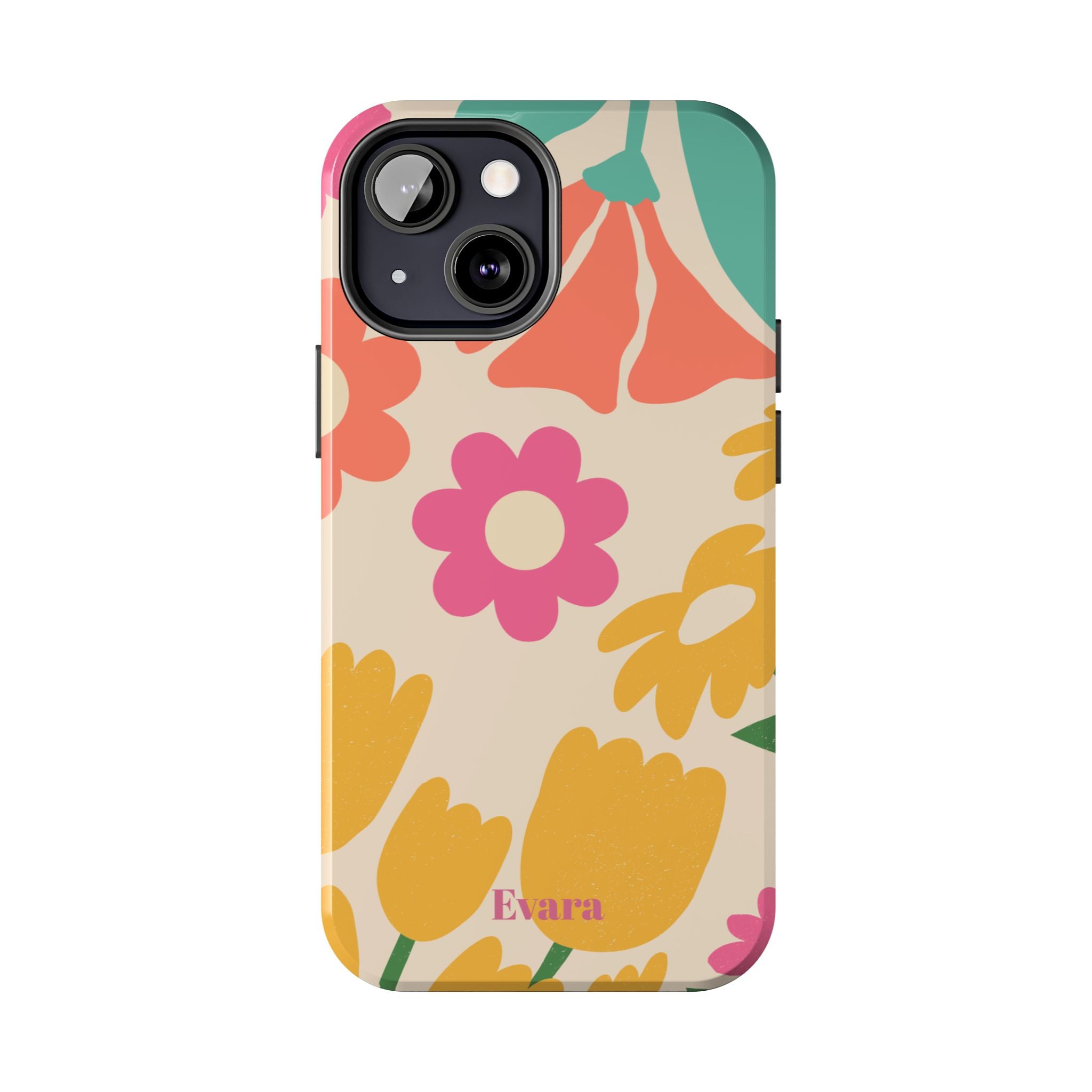 Yellow & Pink Vintage Flowers Phone Case