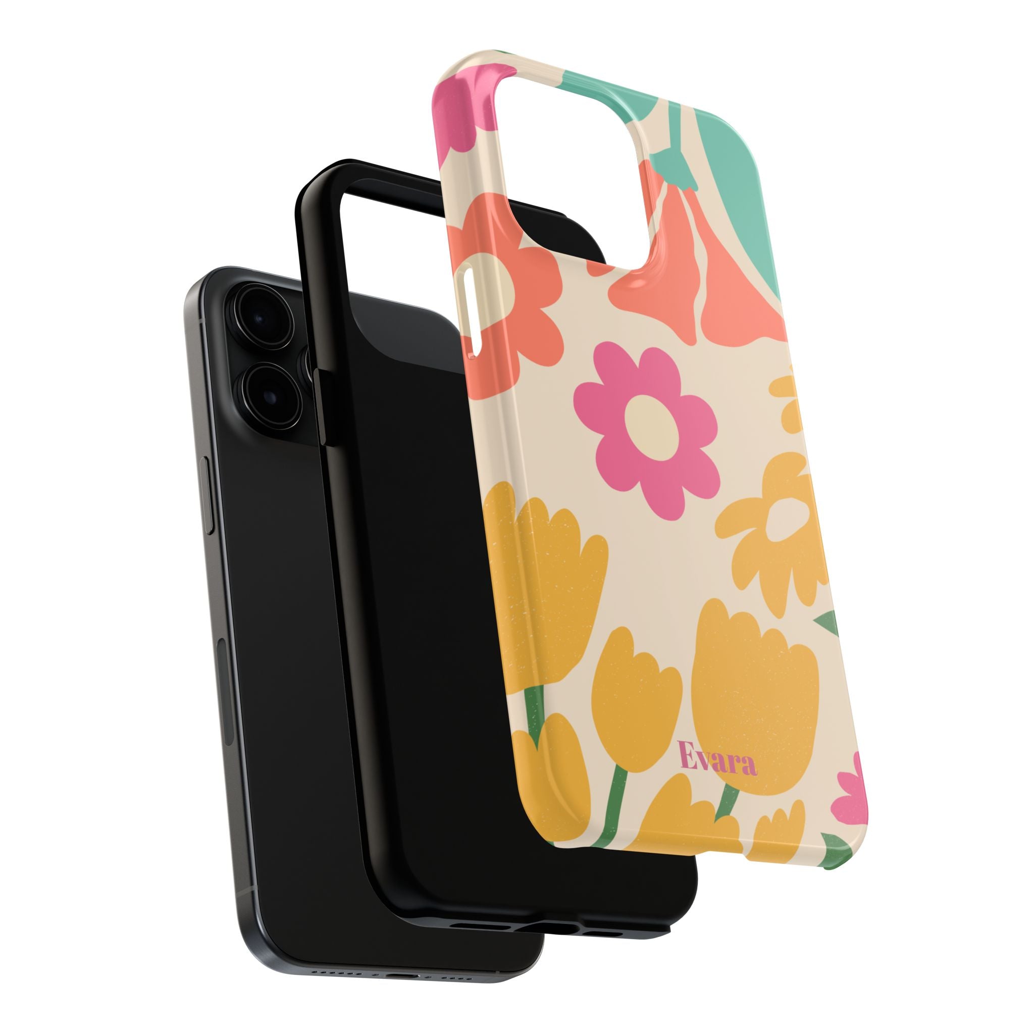 Yellow & Pink Vintage Flowers Phone Case