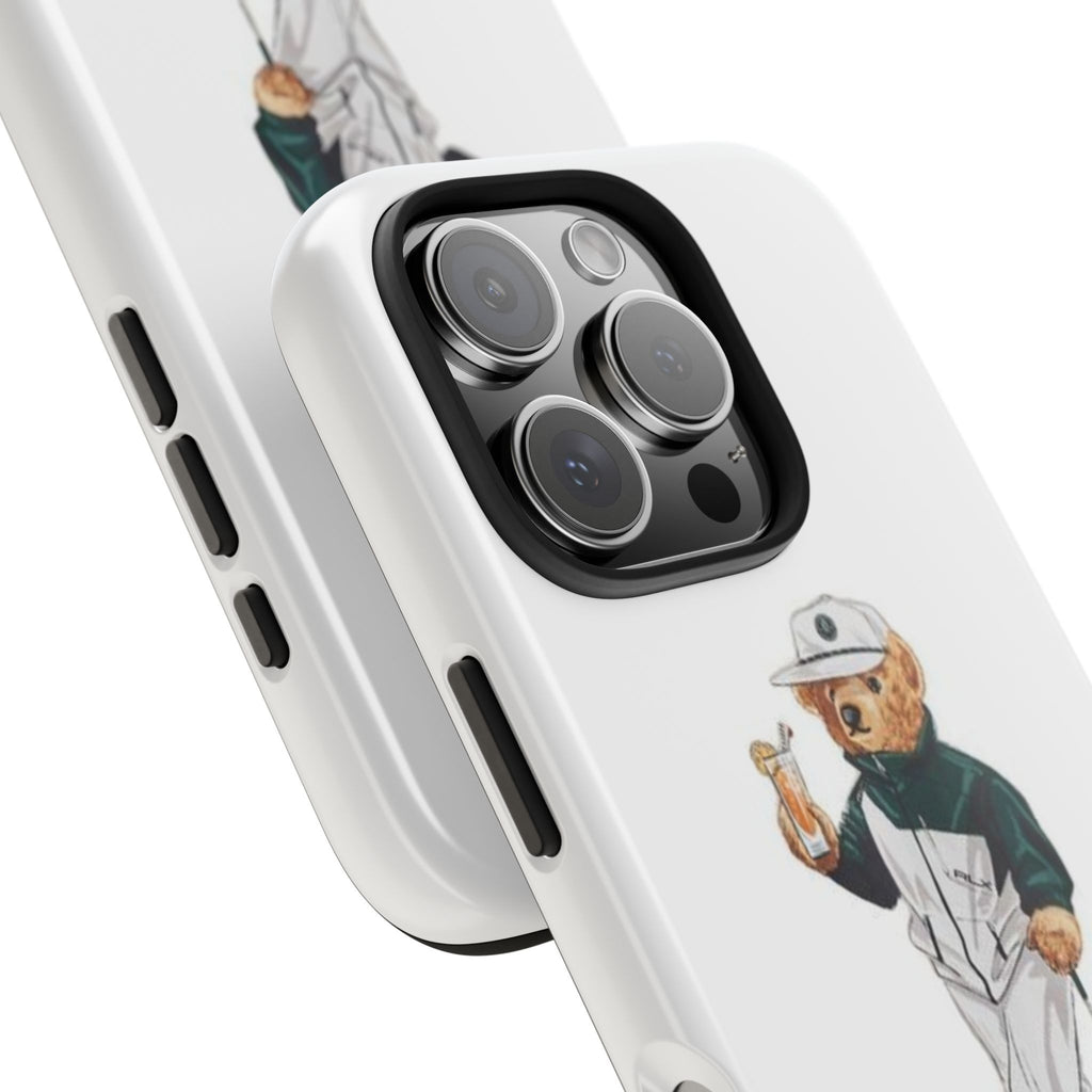 Tough Phone Case — Personalized Golf Bear Design