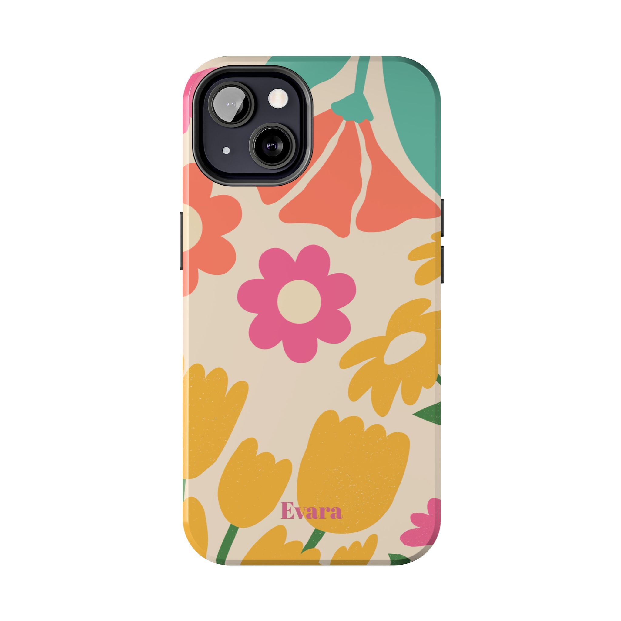 Yellow & Pink Vintage Flowers Phone Case
