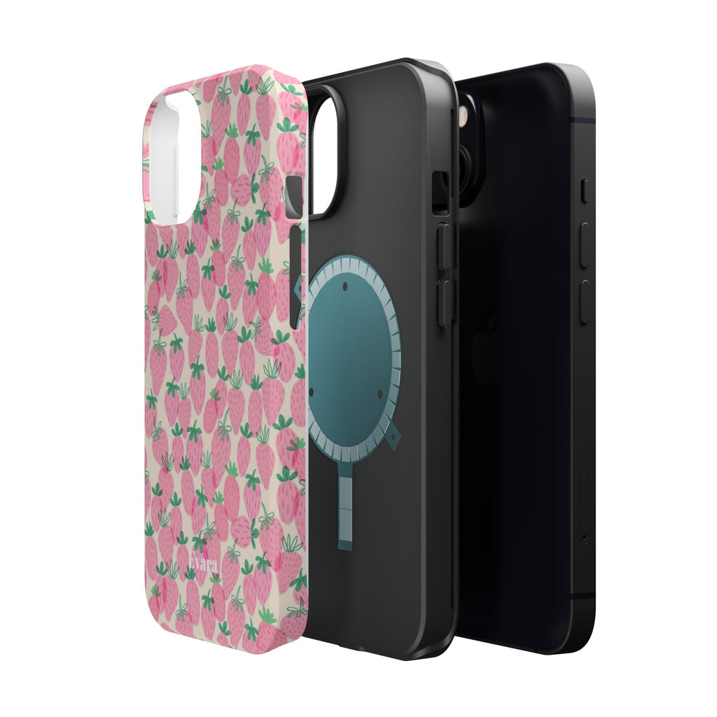 Pink Strawberry Phone Case- Magsafe