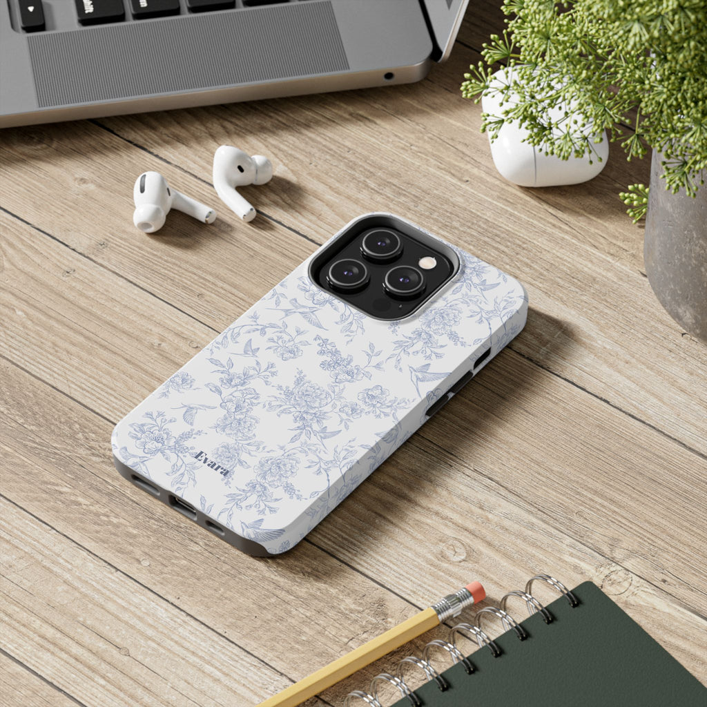 Delicate Blue Floral Phone Case