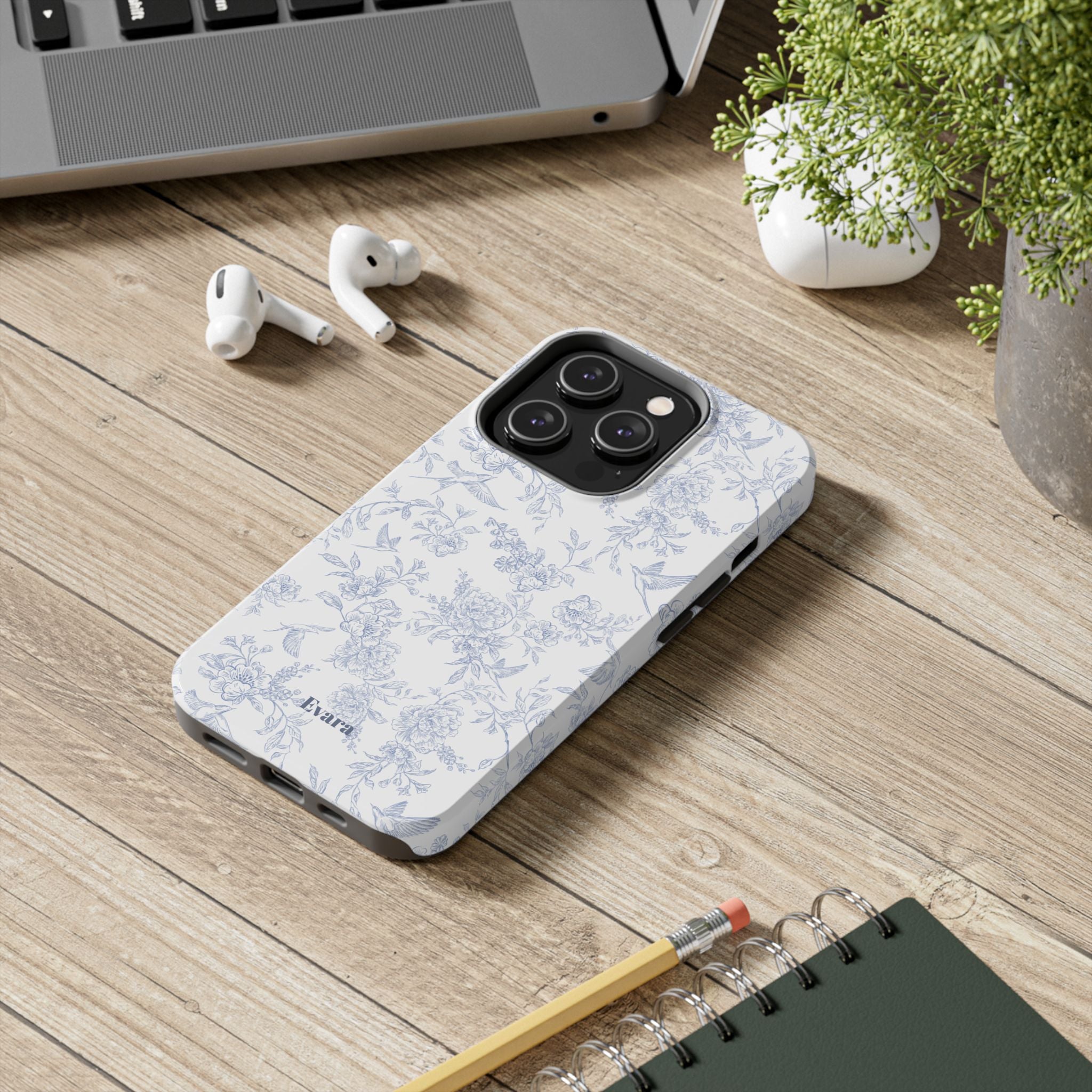 Delicate Blue Floral Phone Case