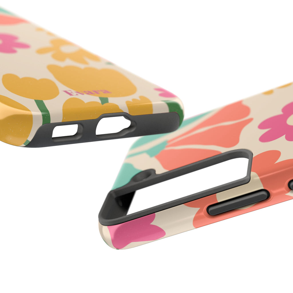 Yellow & Pink Vintage Flowers Phone Case