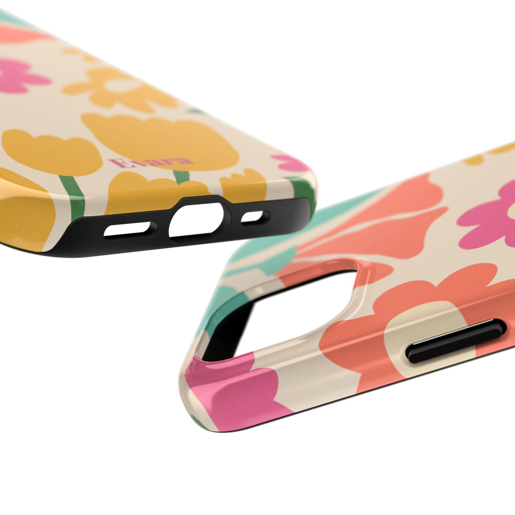 Yellow & Pink Vintage Flowers Phone Case