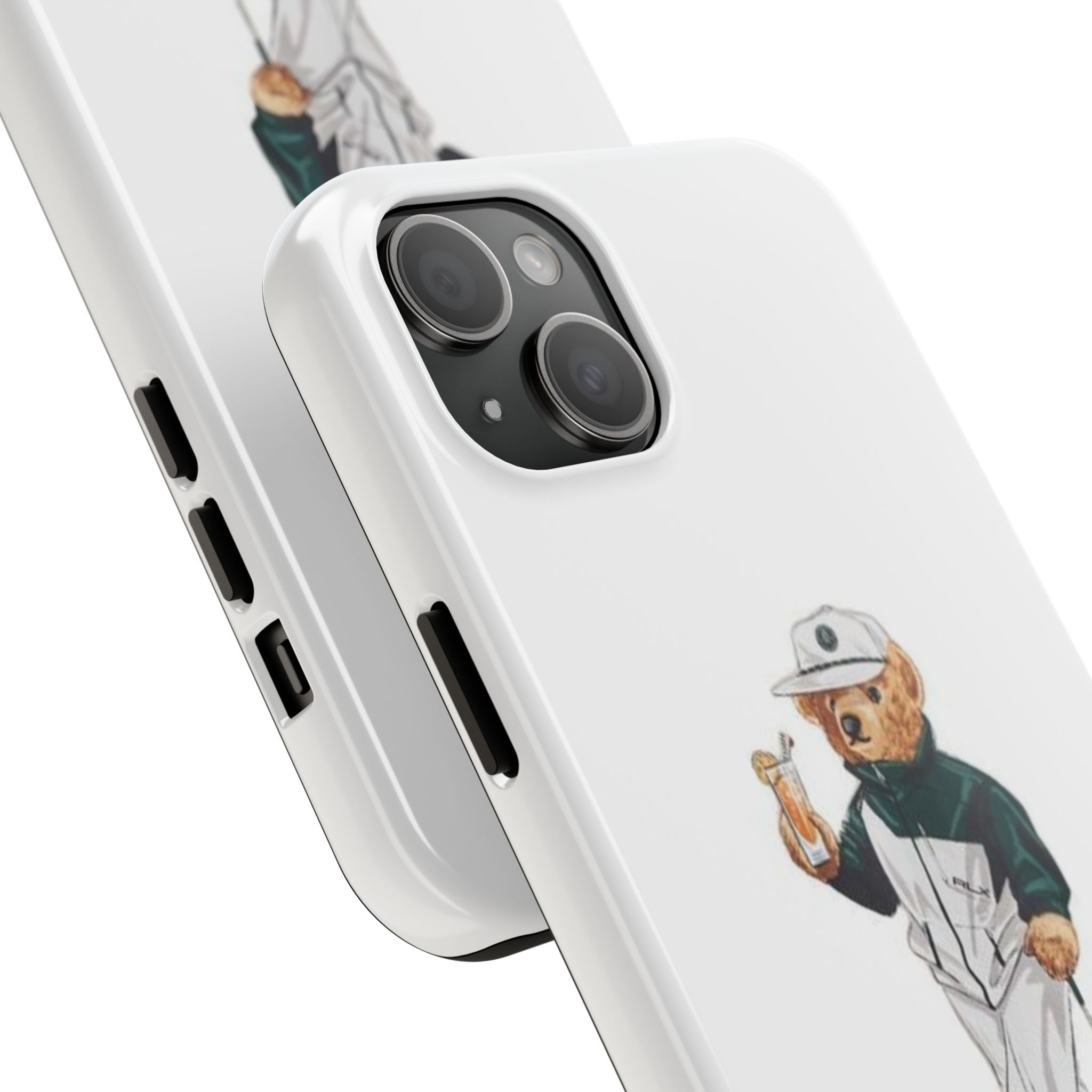 Tough Phone Case — Personalized Golf Bear Design