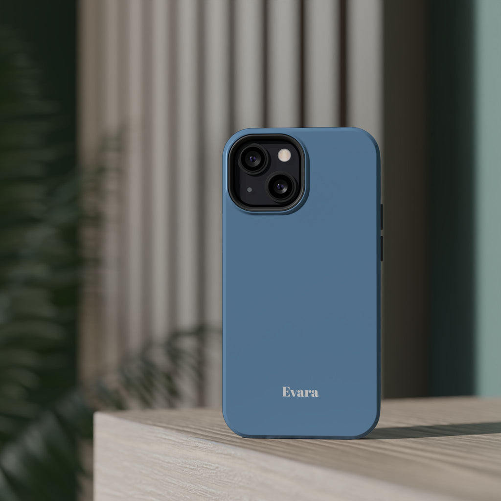 Blue Phone Case with Personalization- Magsafe